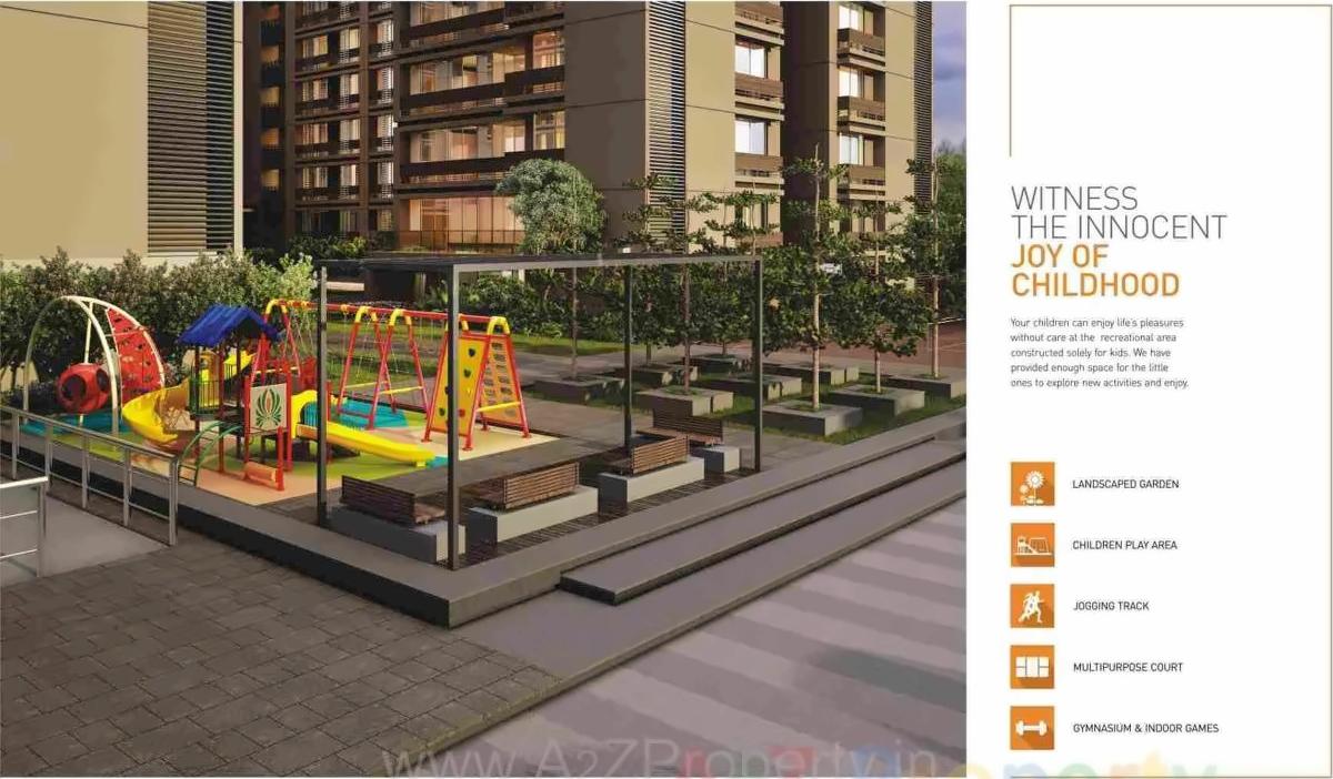 3D Elevation of real estate project Shaligram Square located at Gota, Ahmedabad, Gujarat