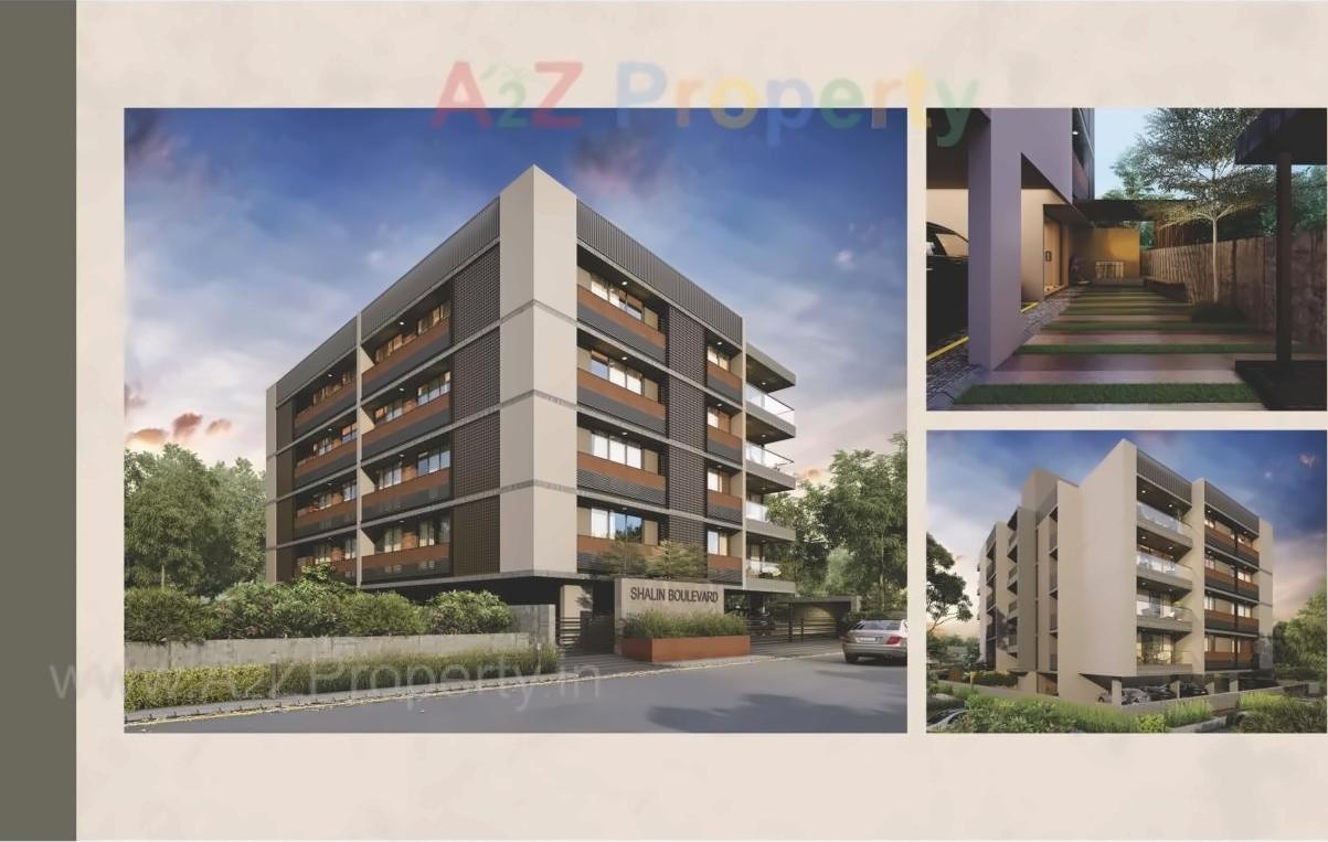3D Elevation of real estate project Shalin Boulevard located at Shekha, Ahmedabad, Gujarat