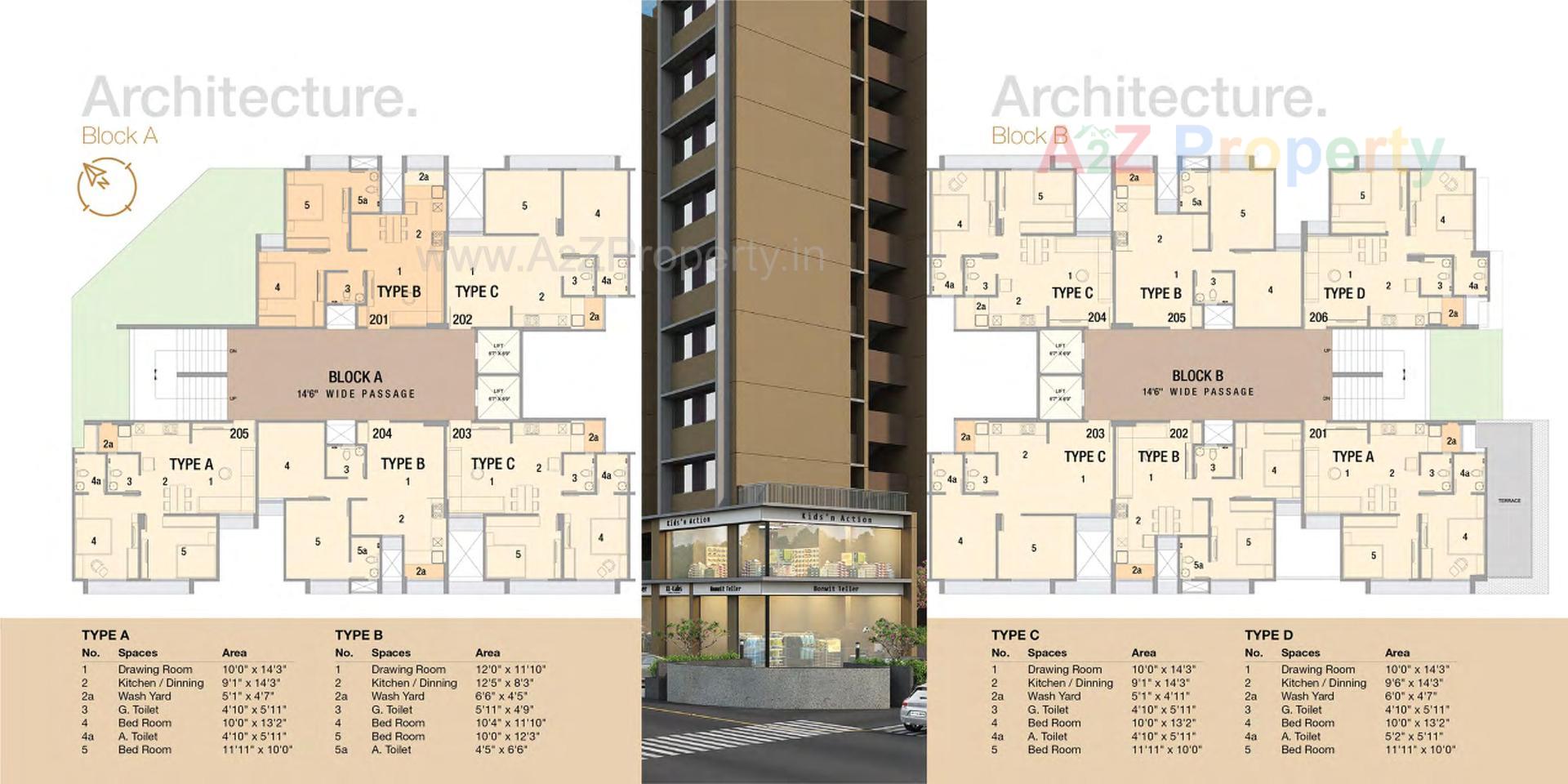 Layout of real estate project Shalin Heights located at Vinzol, Ahmedabad, Gujarat