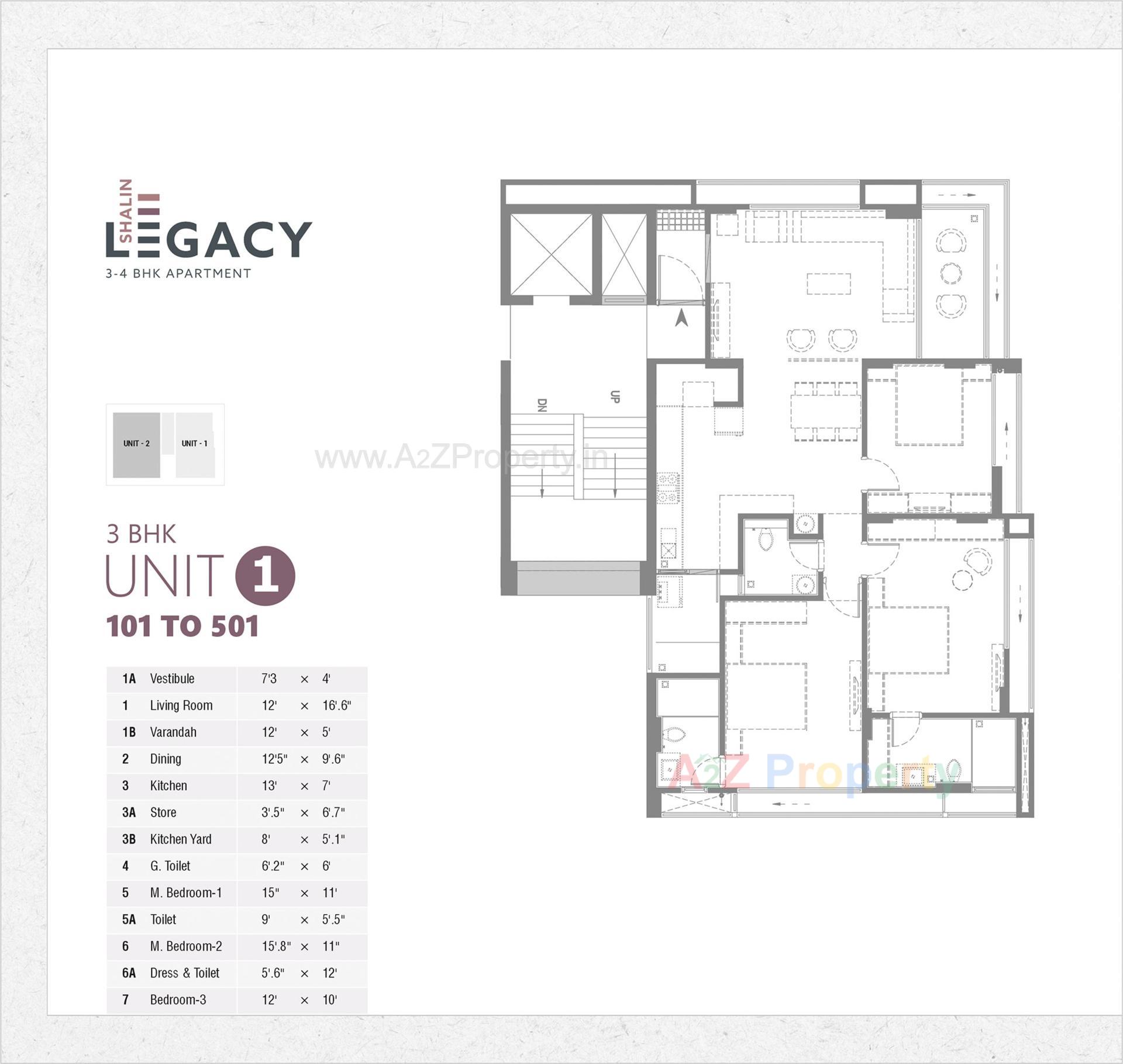 Layout of real estate project Shalin Legacy located at Paldi, Ahmedabad, Gujarat
