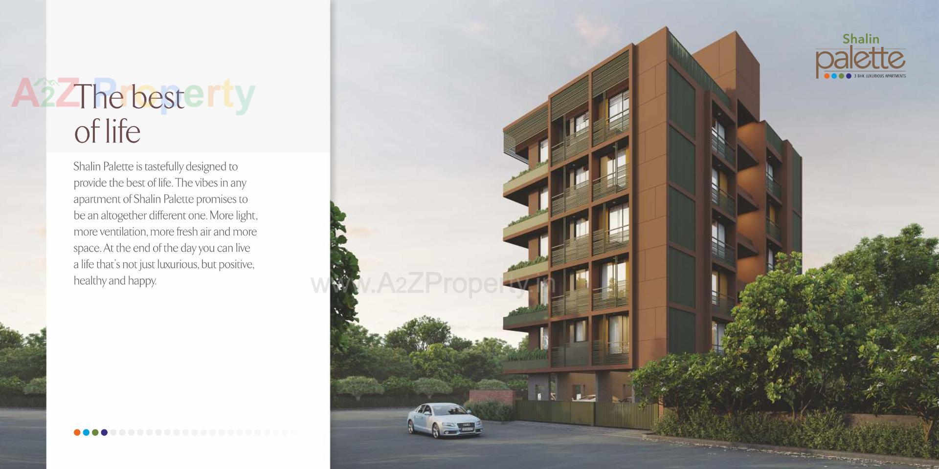 3D Elevation of real estate project Shalin Palette located at Paldi, Ahmedabad, Gujarat