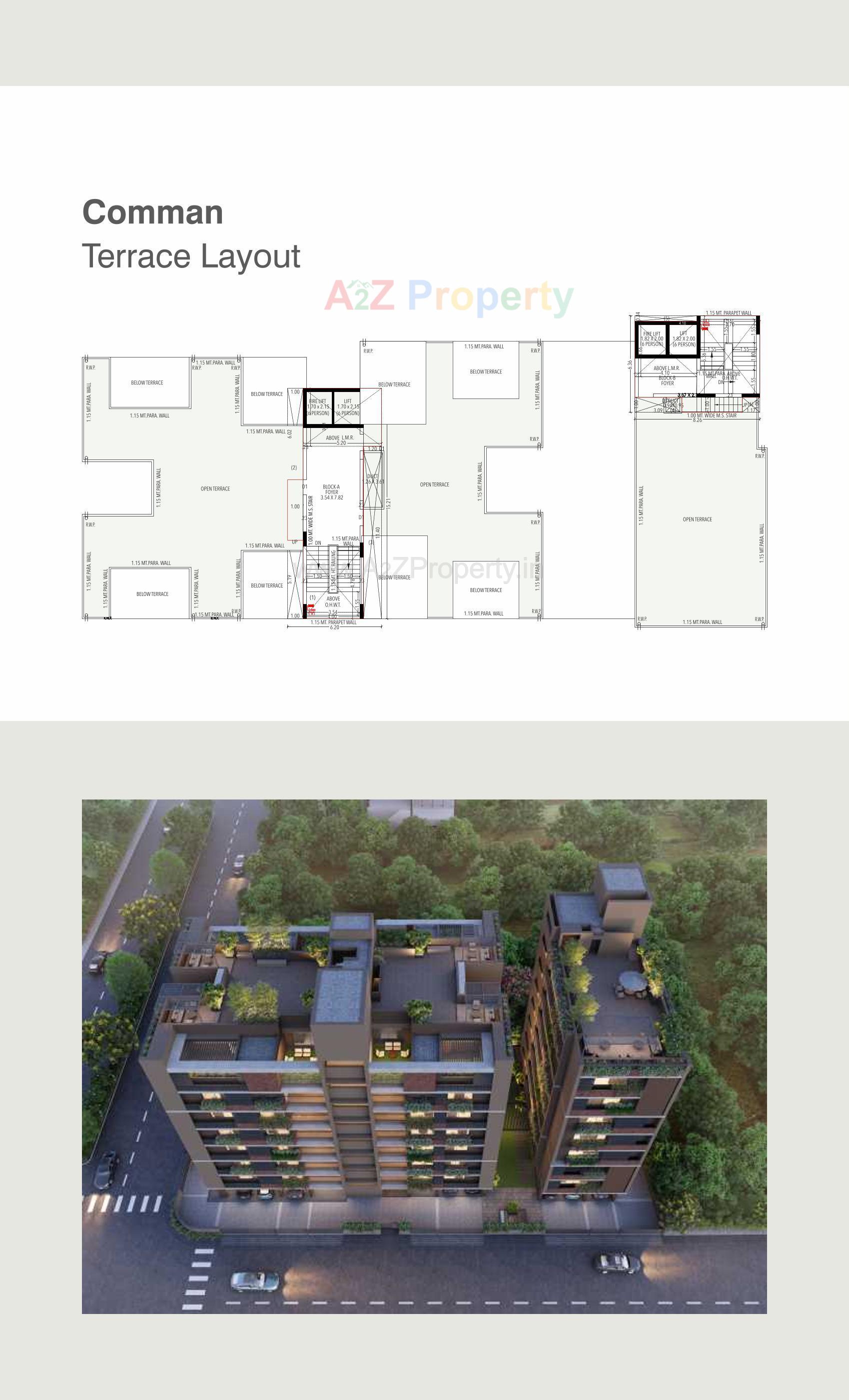 Layout of real estate project Shalin Prima located at Paldi, Ahmedabad, Gujarat