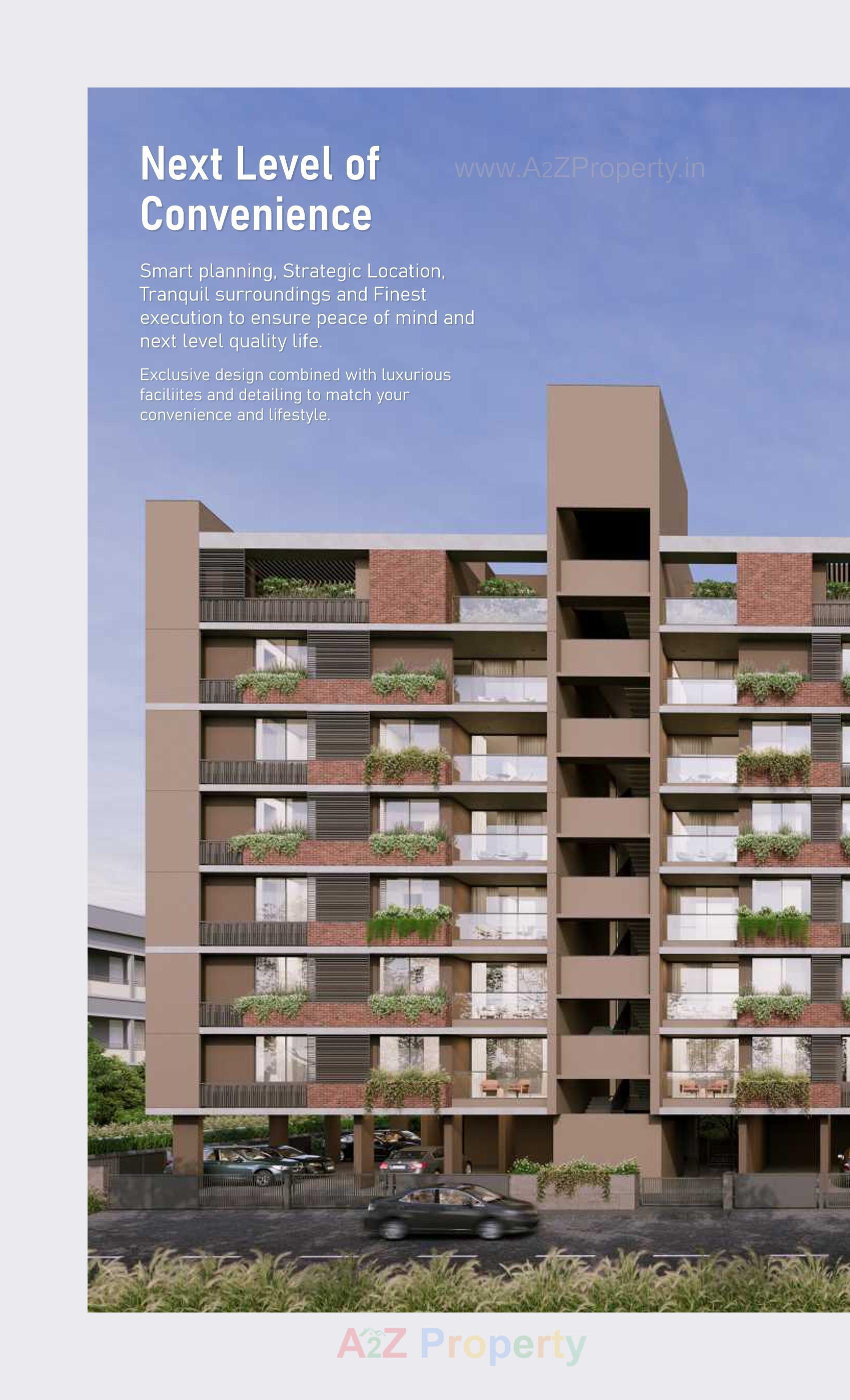 3D Elevation of real estate project Shalin Prima located at Paldi, Ahmedabad, Gujarat