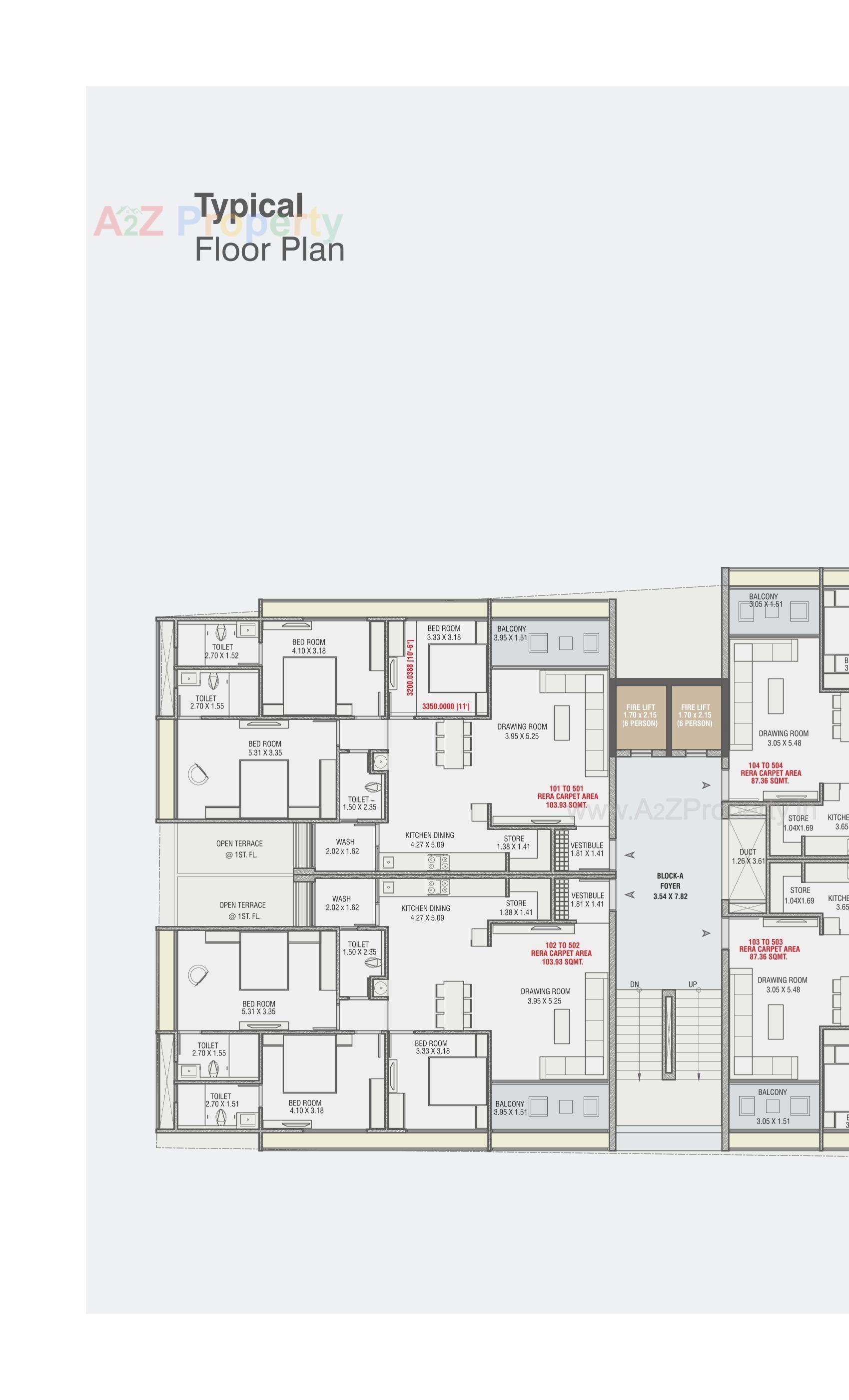 Layout of real estate project Shalin Prima located at Paldi, Ahmedabad, Gujarat