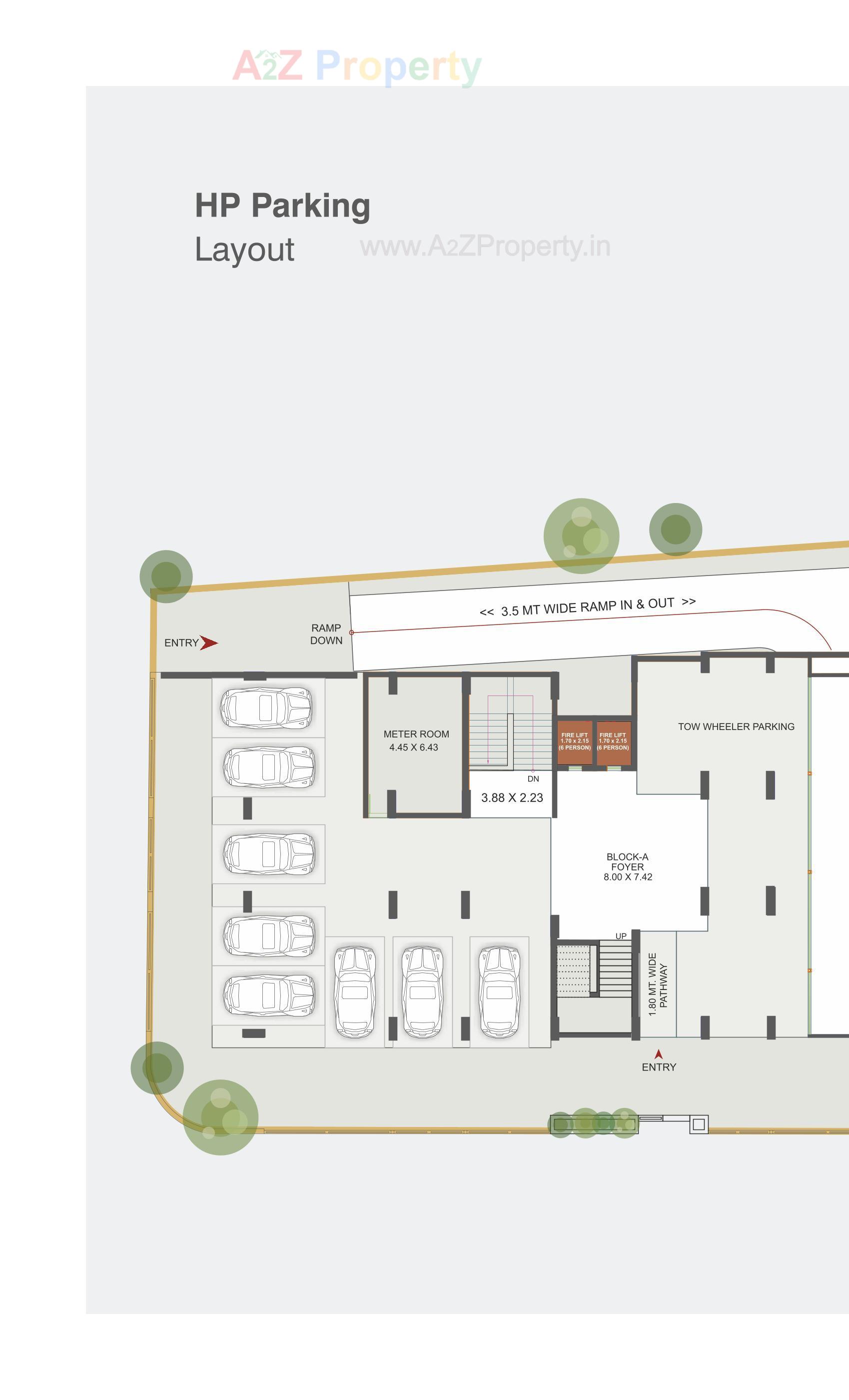 Layout of real estate project Shalin Prima located at Paldi, Ahmedabad, Gujarat