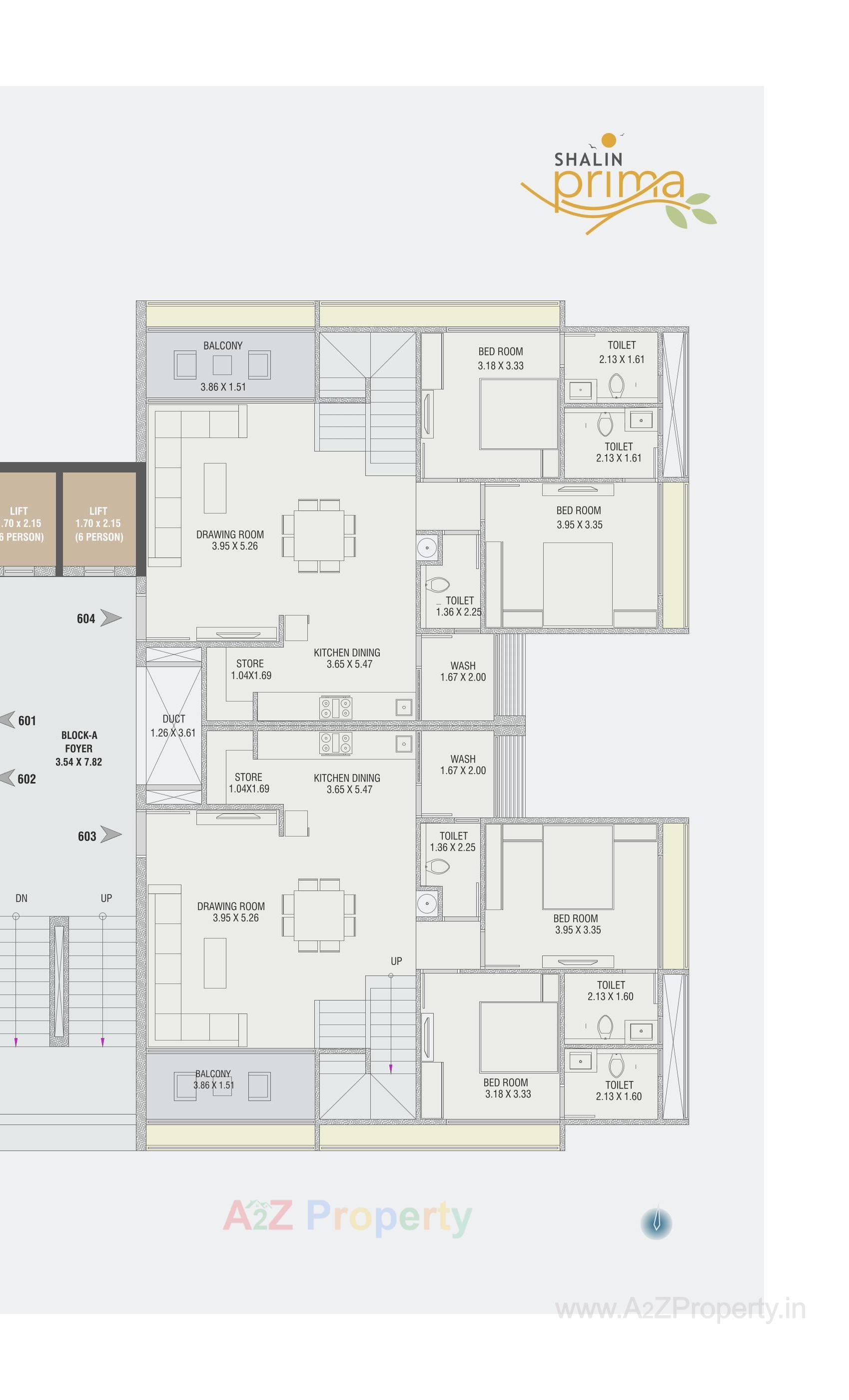 Layout of real estate project Shalin Prima located at Paldi, Ahmedabad, Gujarat