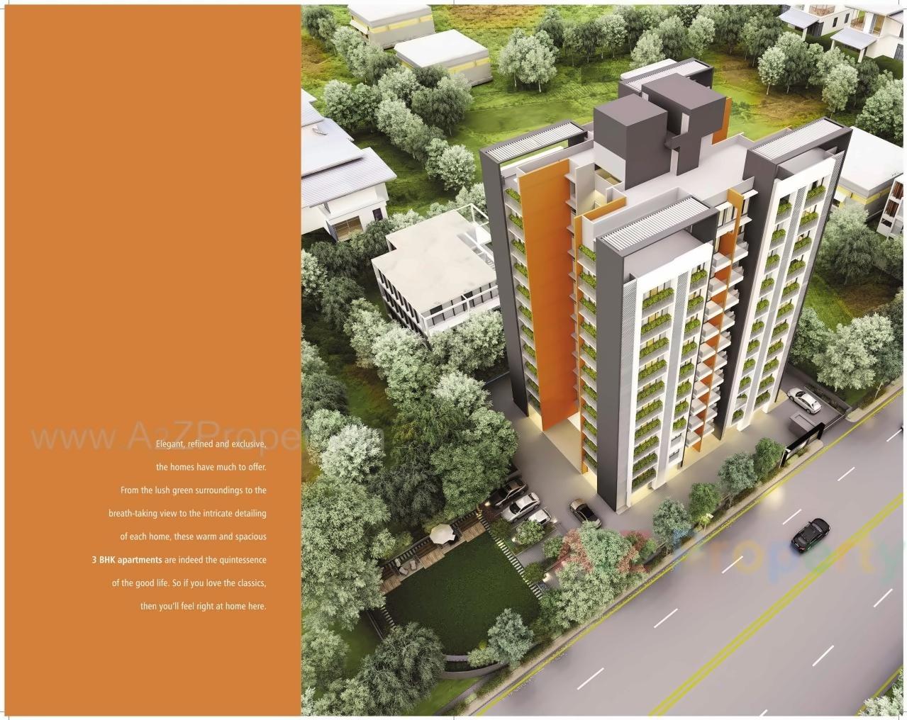 3D Elevation of real estate project Shalin Sky located at Ahmedabad, Ahmedabad, Gujarat