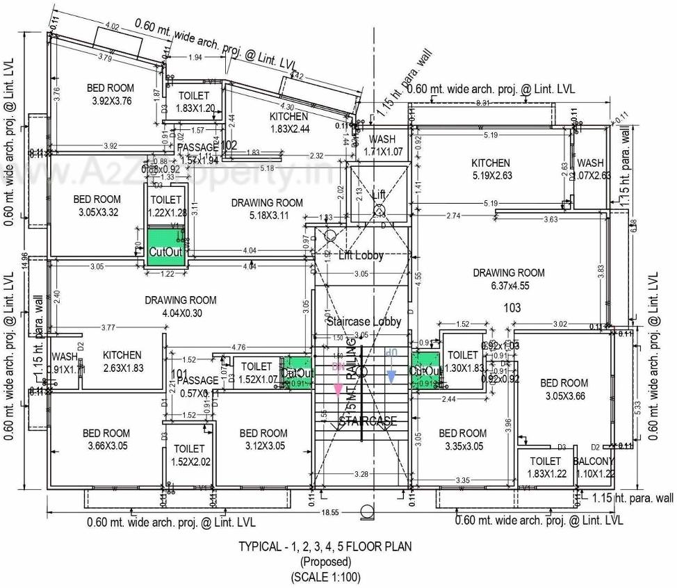 Layout of real estate project Shalom Residency located at Vejalpur, Ahmedabad, Gujarat
