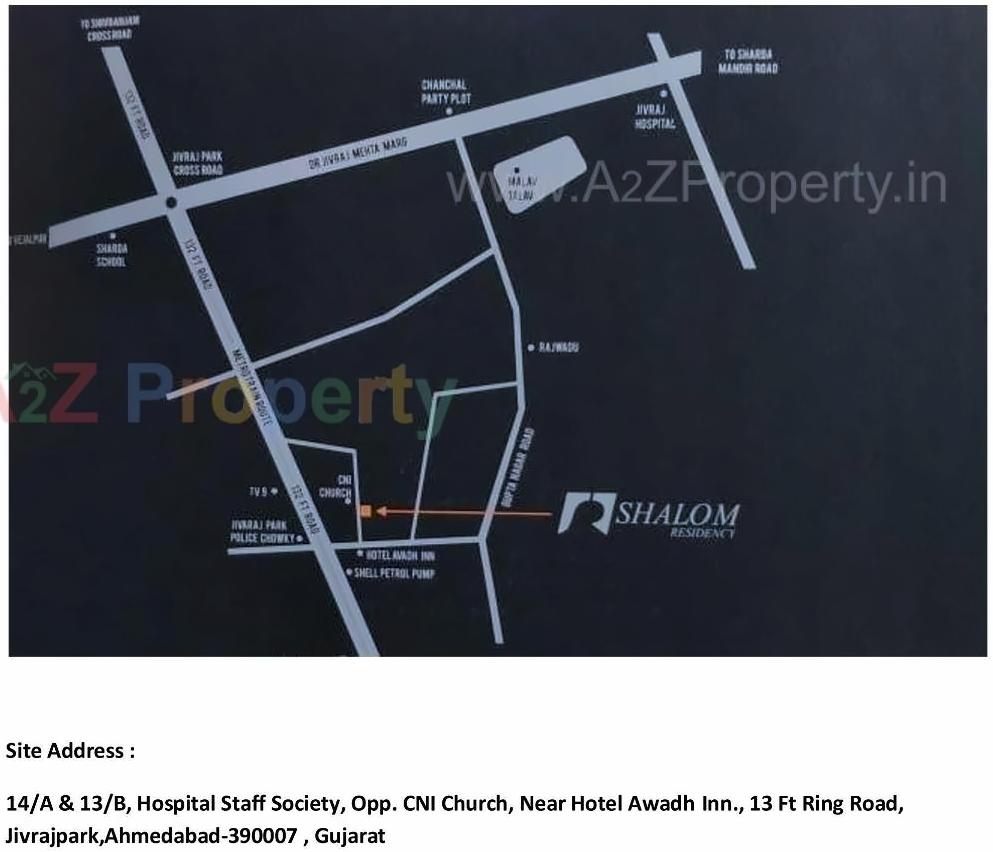  of real estate project Shalom Residency located at Vejalpur, Ahmedabad, Gujarat