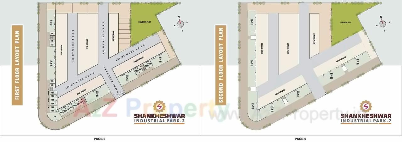 Layout of real estate project Shankeshwar Industrial Park located at Vatva, Ahmedabad, Gujarat