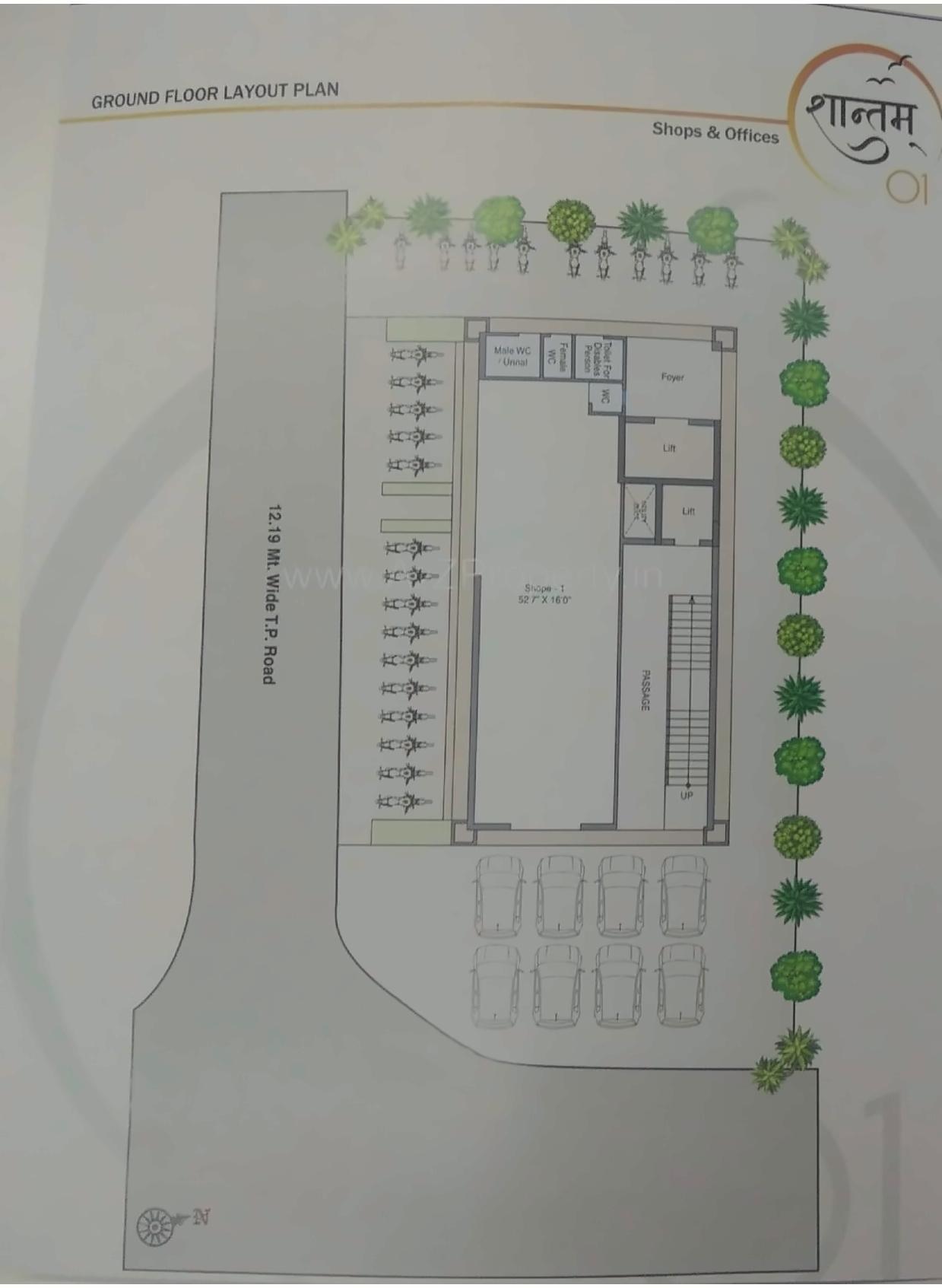 Layout of real estate project Shantam   0 located at Naroda, Ahmedabad, Gujarat