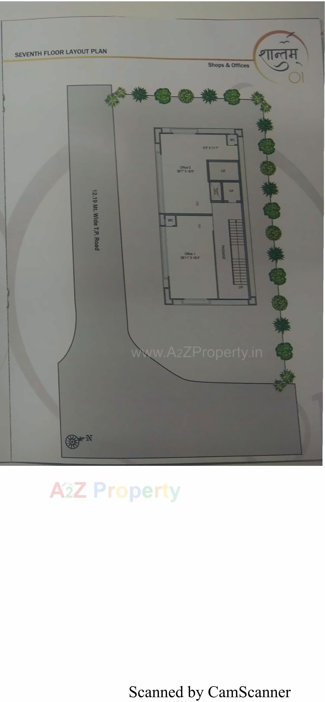 Layout of real estate project Shantam   0 located at Naroda, Ahmedabad, Gujarat