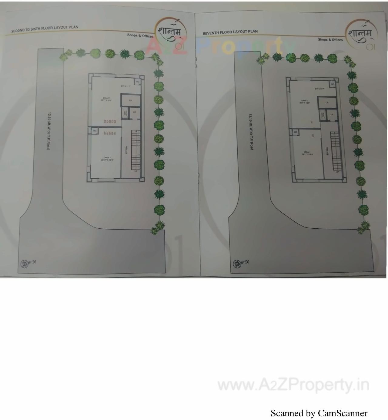 Layout of real estate project Shantam   0 located at Naroda, Ahmedabad, Gujarat