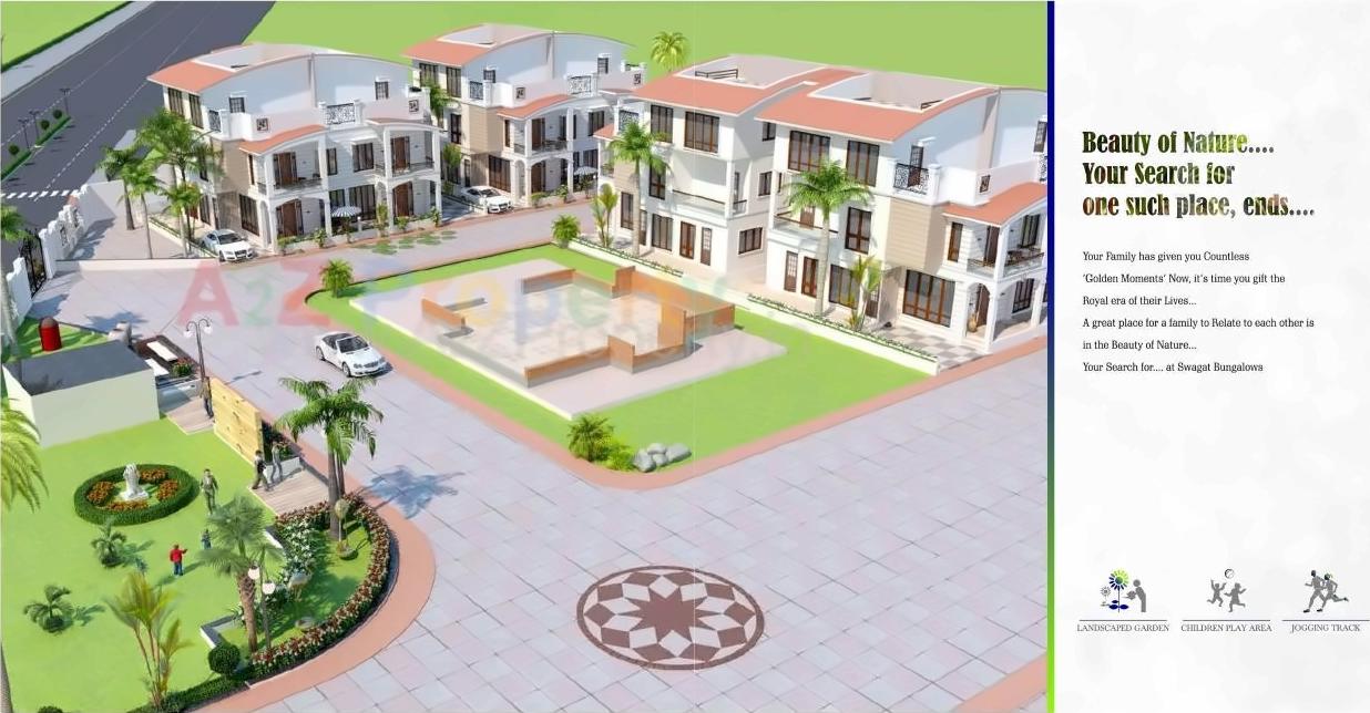 3D Elevation of real estate project Shantanam Bunglows located at Nikol, Ahmedabad, Gujarat