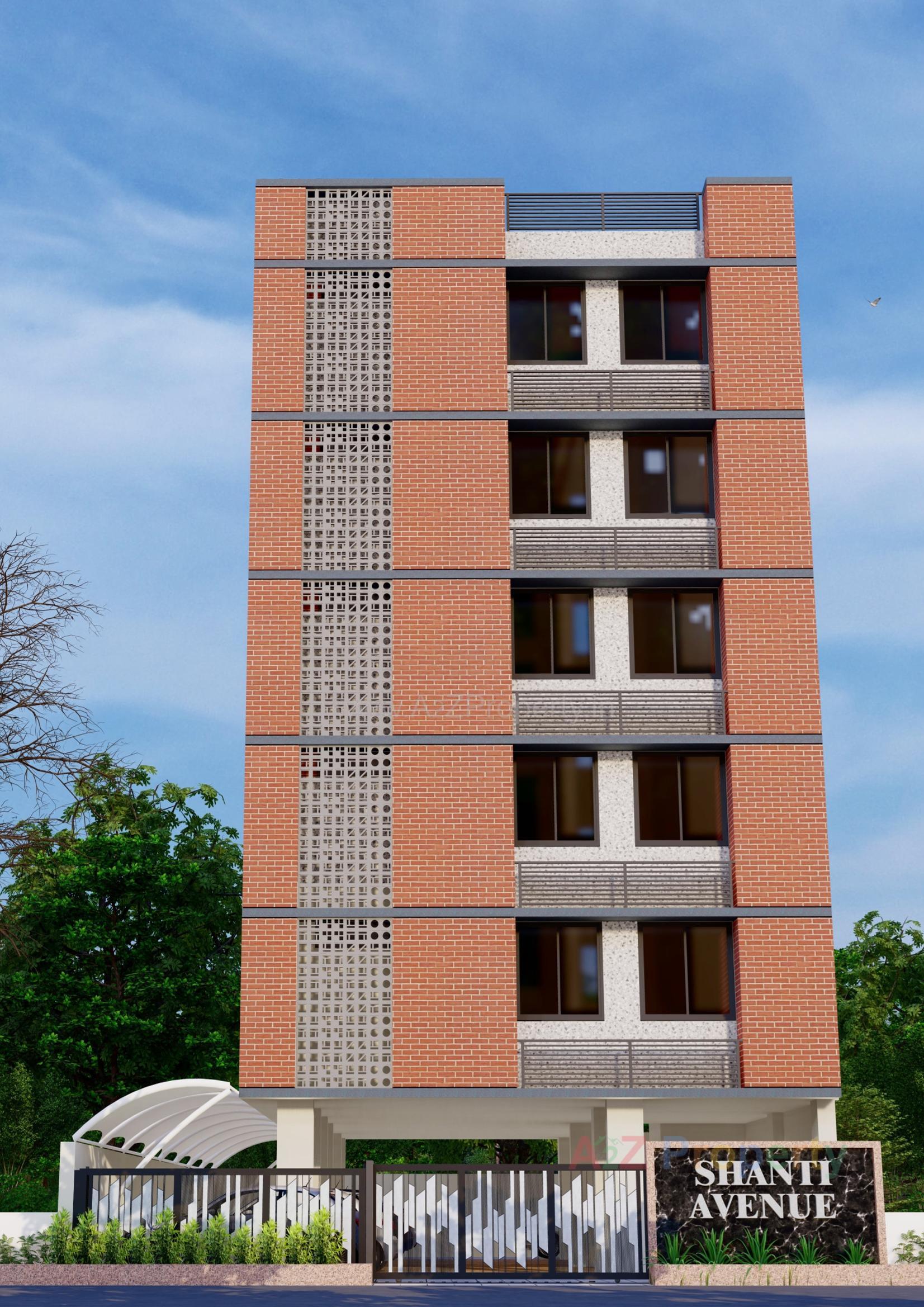 3D Elevation of real estate project Shanti Avenue located at Paldi, Ahmedabad, Gujarat