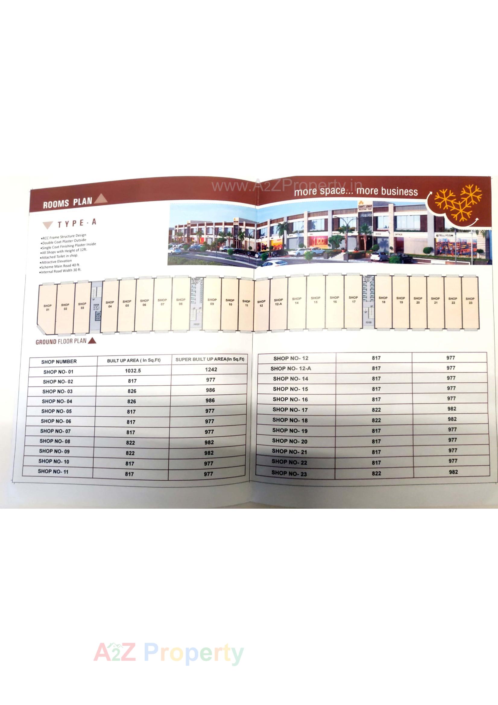 Layout of real estate project Shanti Suman  Industiral Park located at Ahmedabad, Ahmedabad, Gujarat