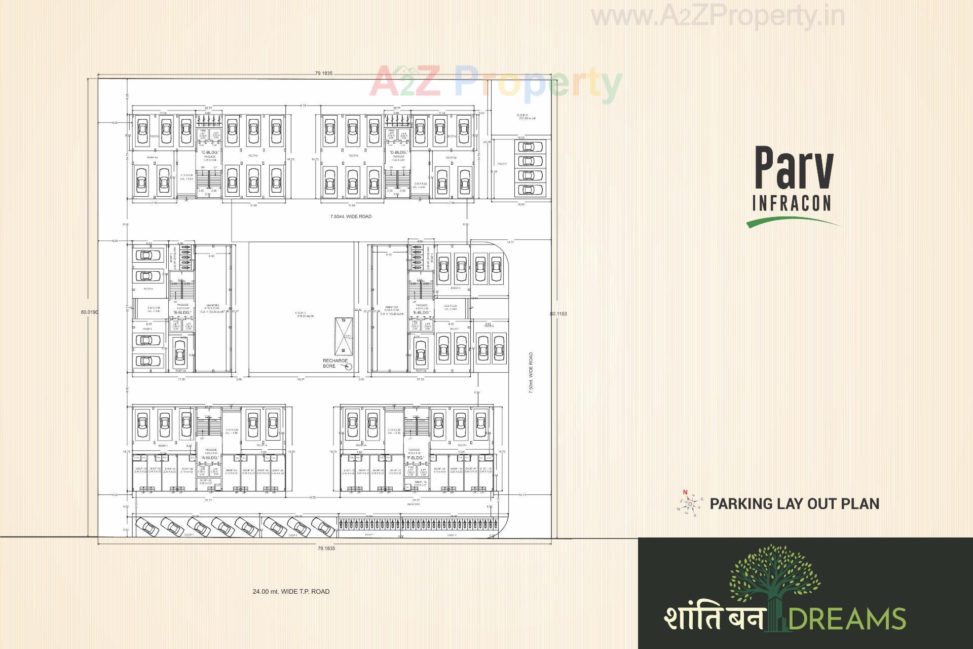 Layout of real estate project Shantiban Dreams located at Ahmedabad, Ahmedabad, Gujarat
