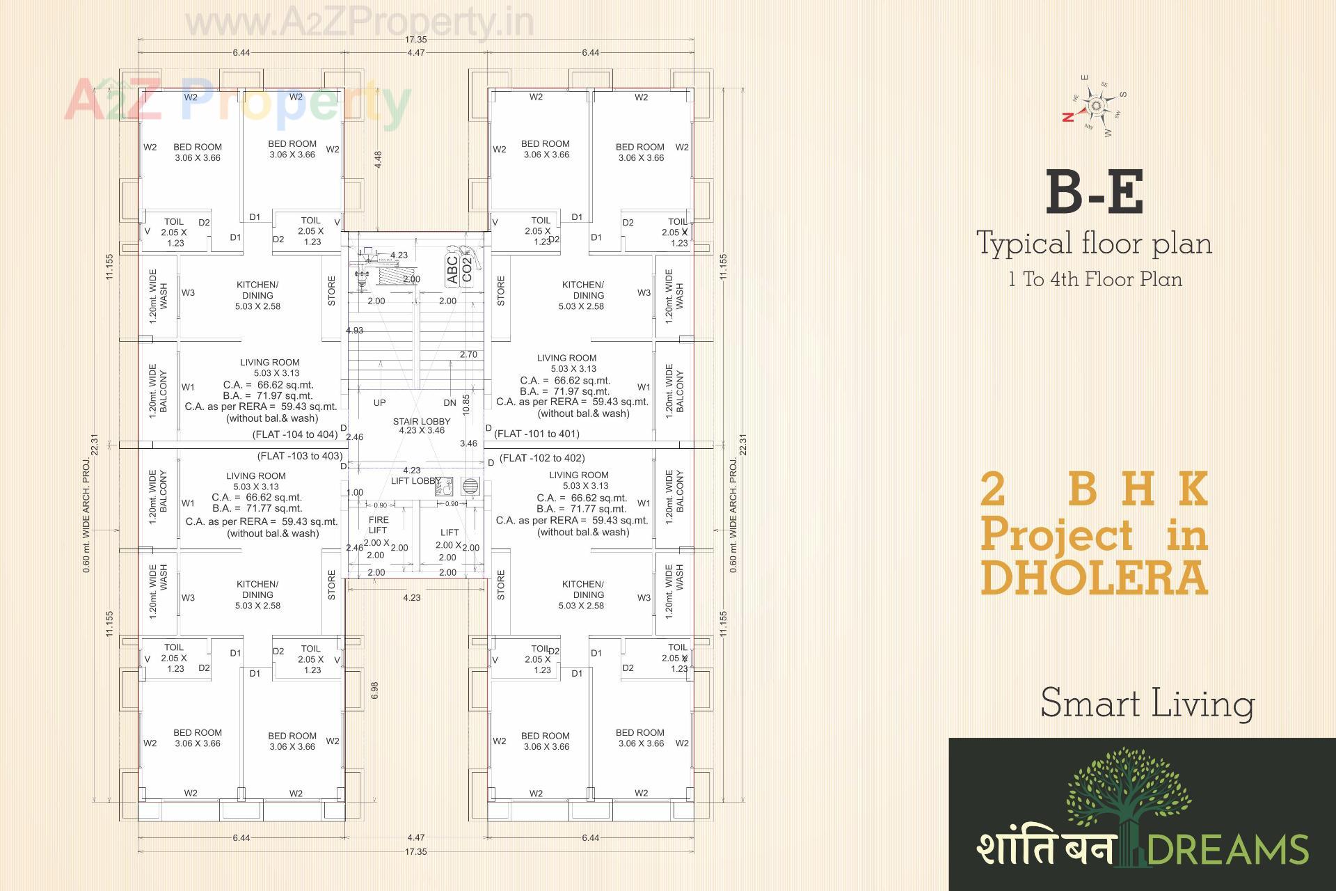 Layout of real estate project Shantiban Dreams located at Ahmedabad, Ahmedabad, Gujarat