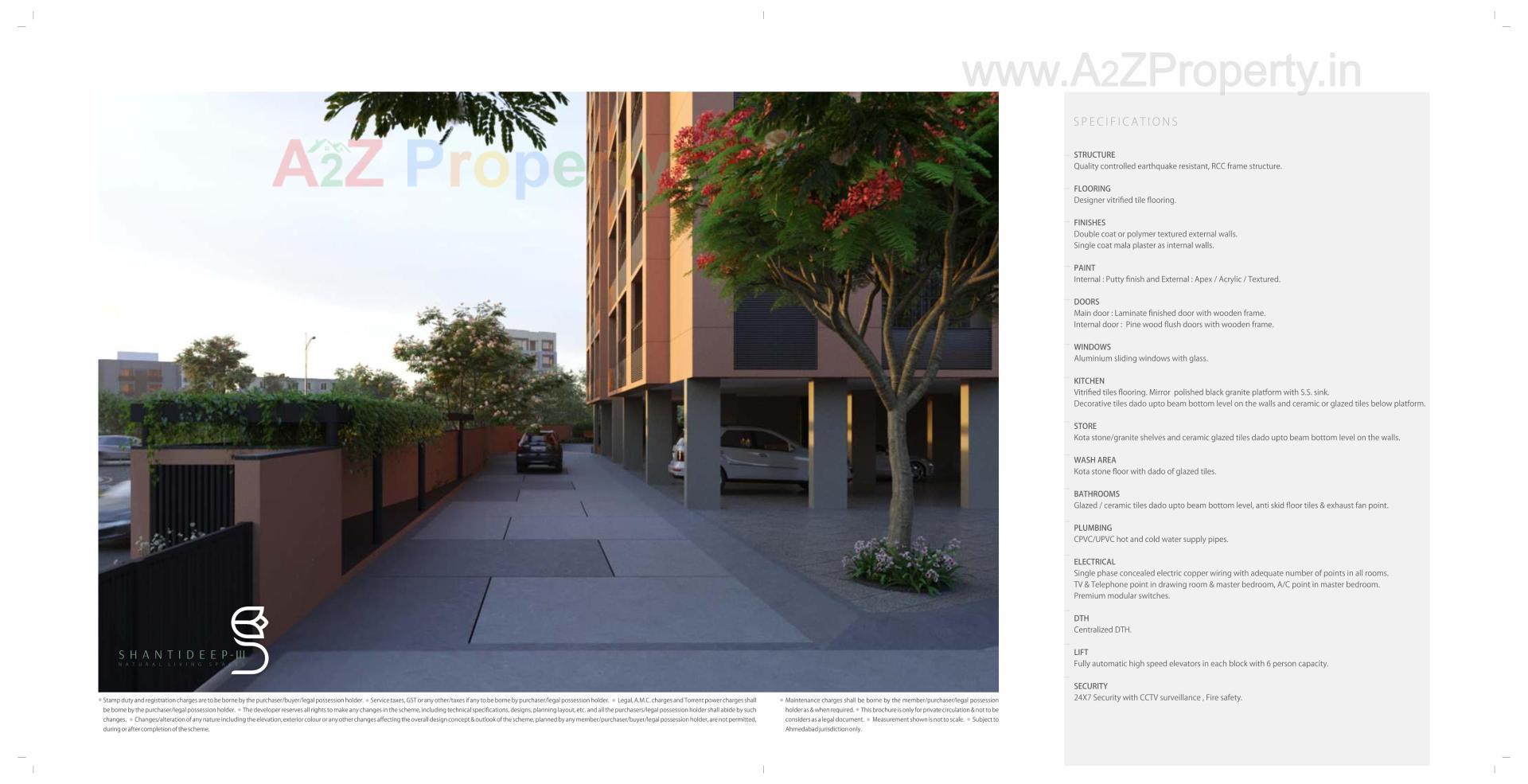 3D Elevation of real estate project Shantideep located at Ranip, Ahmedabad, Gujarat