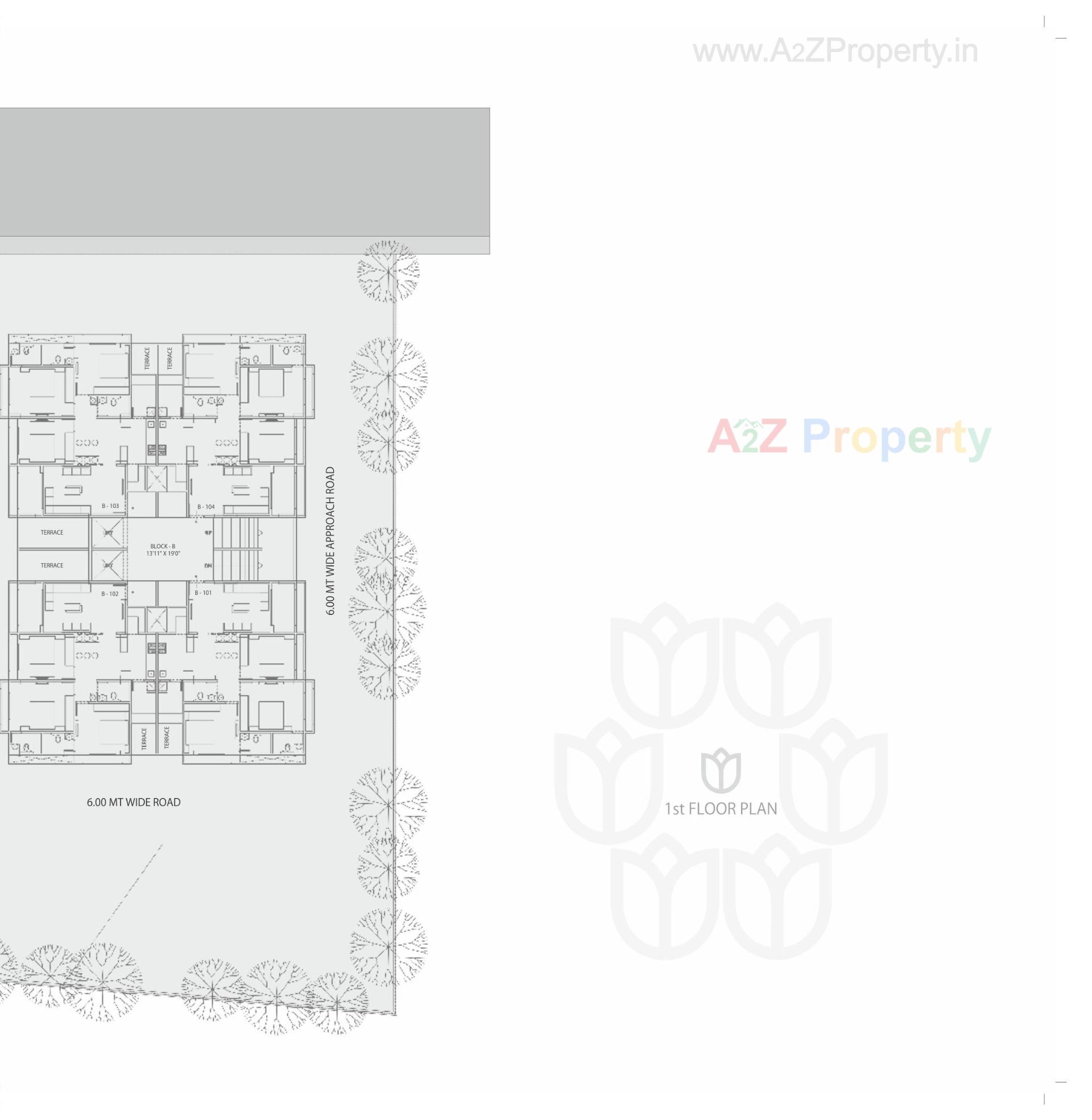 Layout of real estate project Shantideep located at Ranip, Ahmedabad, Gujarat