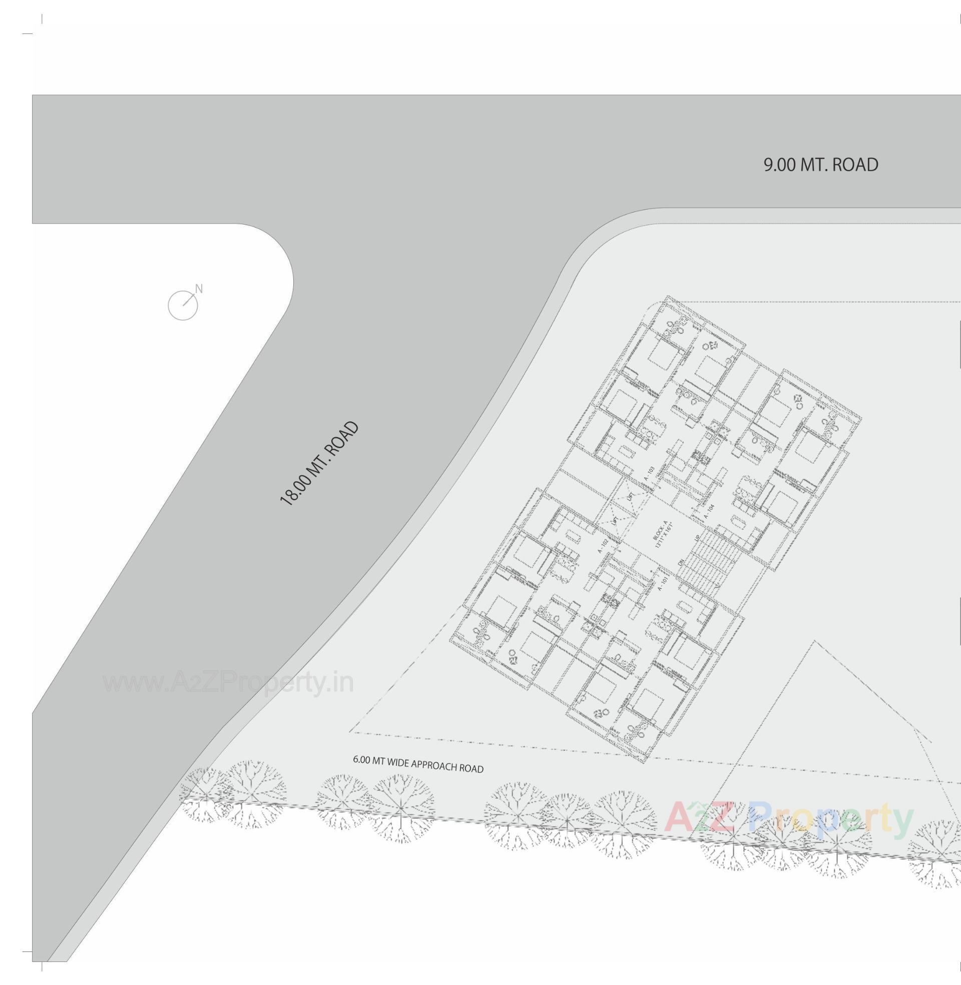 Layout of real estate project Shantideep located at Ranip, Ahmedabad, Gujarat