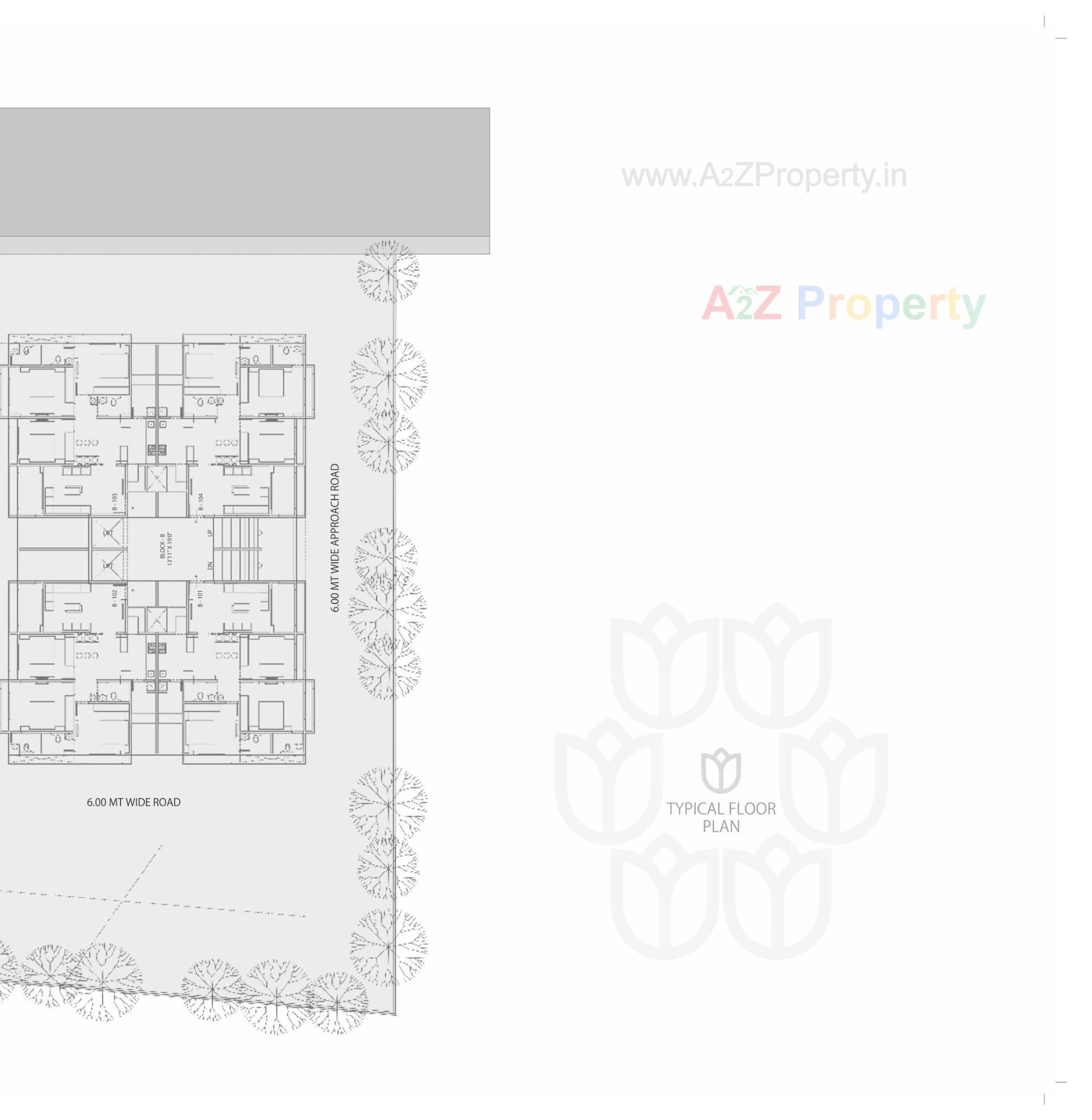 Layout of real estate project Shantideep located at Ranip, Ahmedabad, Gujarat