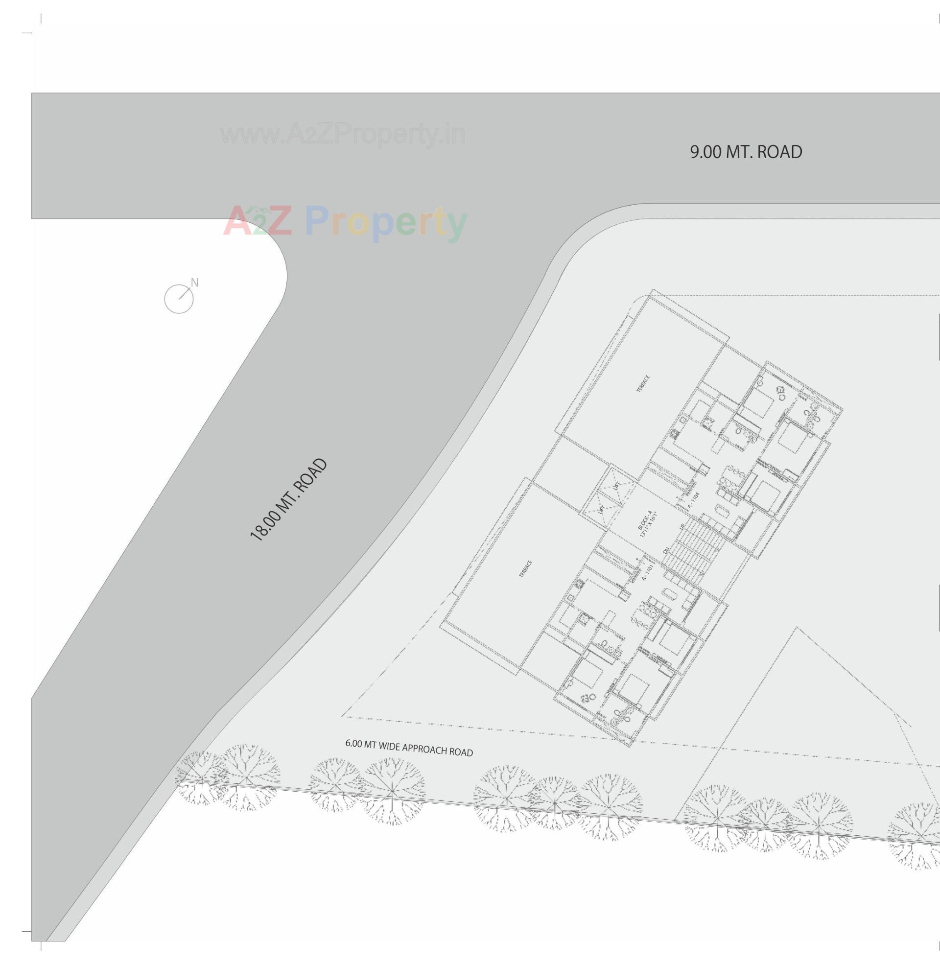 Layout of real estate project Shantideep located at Ranip, Ahmedabad, Gujarat