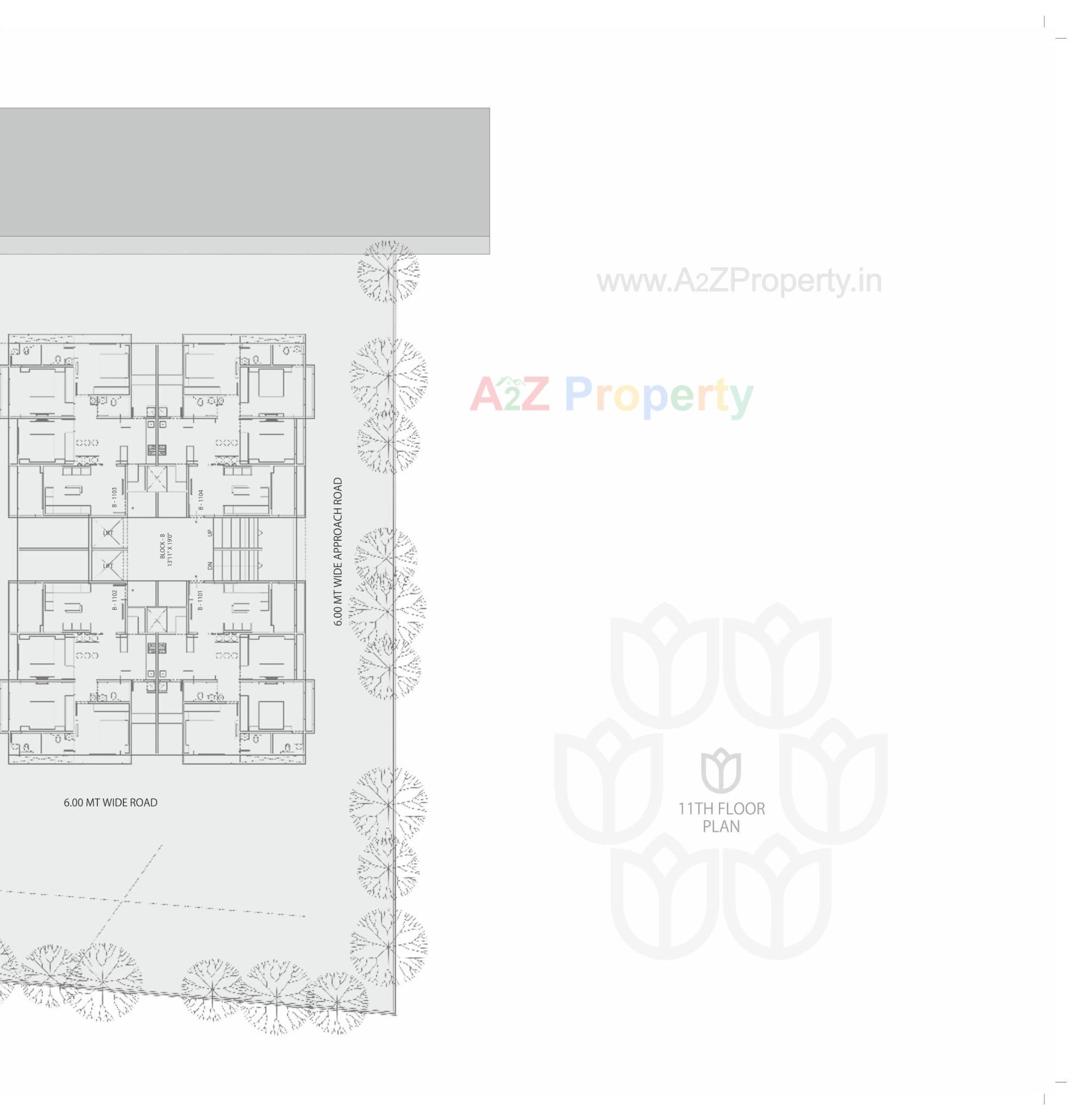 Layout of real estate project Shantideep located at Ranip, Ahmedabad, Gujarat