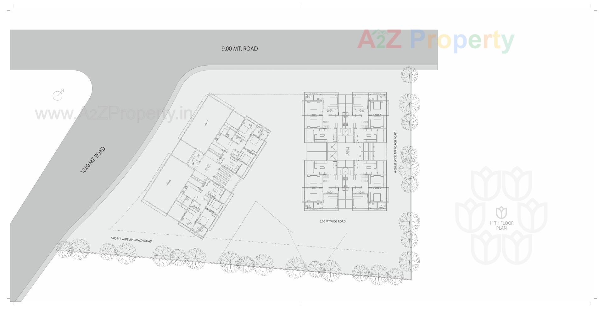 Layout of real estate project Shantideep located at Ranip, Ahmedabad, Gujarat