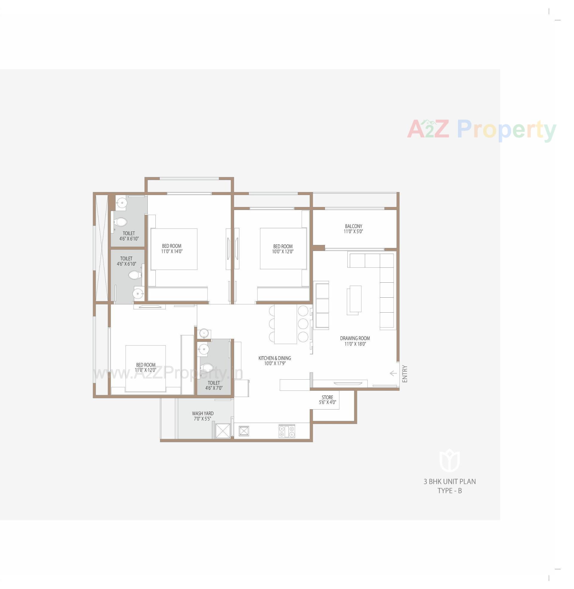 Layout of real estate project Shantideep located at Ranip, Ahmedabad, Gujarat