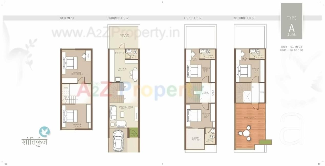 Layout of real estate project Shantikunj located at Hanspura, Ahmedabad, Gujarat