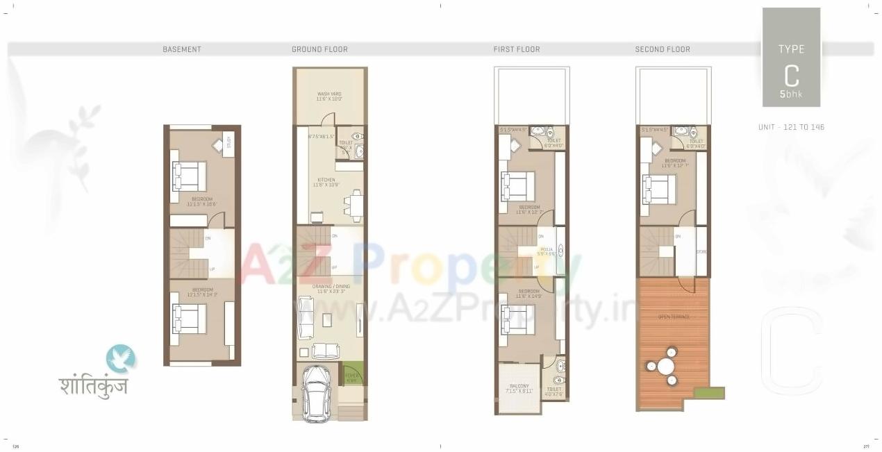 Layout of real estate project Shantikunj located at Hanspura, Ahmedabad, Gujarat