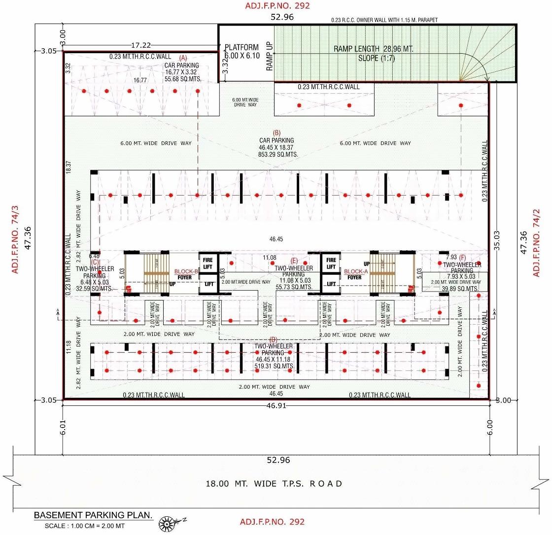Layout of real estate project Shantim located at Ahmedabad, Ahmedabad, Gujarat