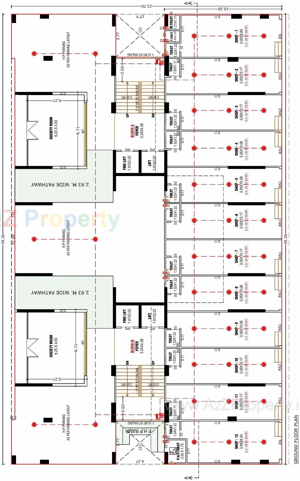 Layout of real estate project Shantim located at Ahmedabad, Ahmedabad, Gujarat