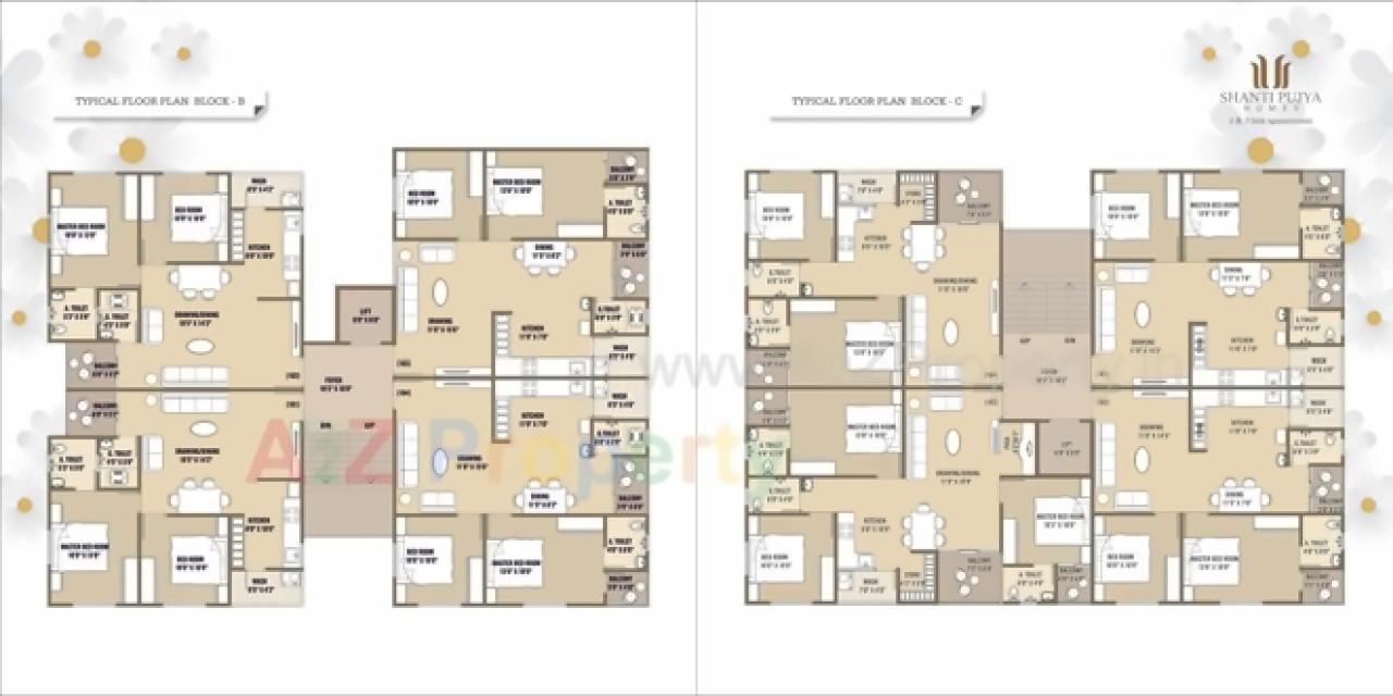 Layout of real estate project Shantipujya Homes located at Chandlodiya, Ahmedabad, Gujarat