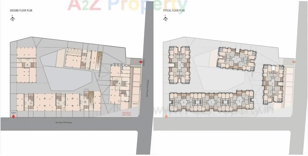 Layout of real estate project Sharan Circle Homes located at Chandkheda, Ahmedabad, Gujarat