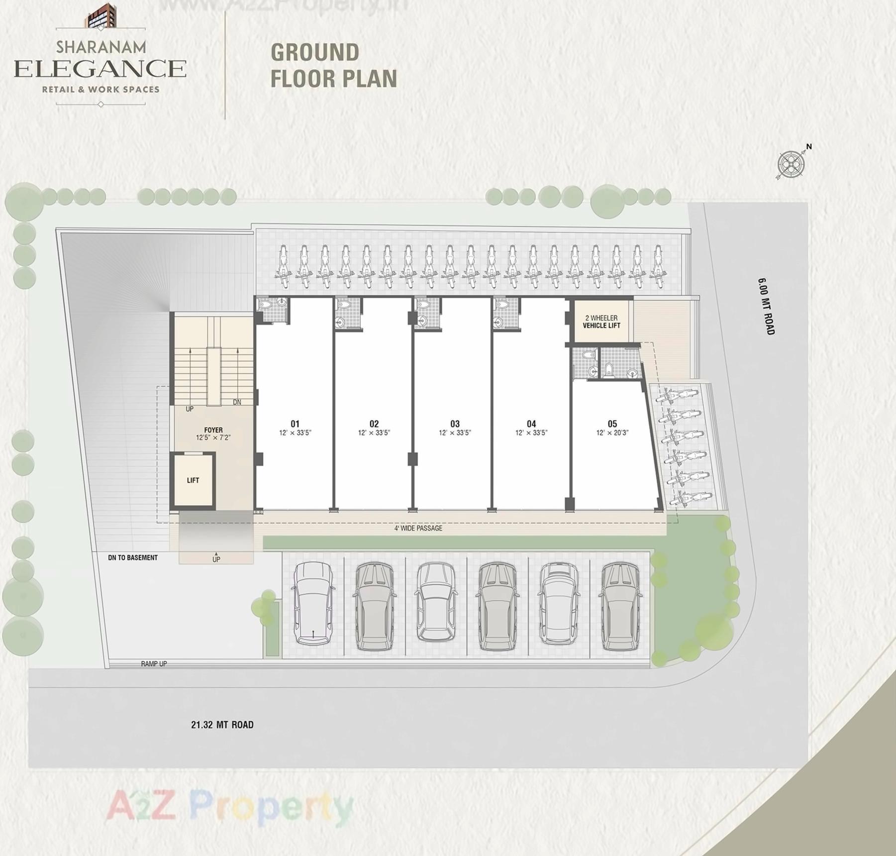 Layout of real estate project Sharanam Elegance located at Manipur, Ahmedabad, Gujarat