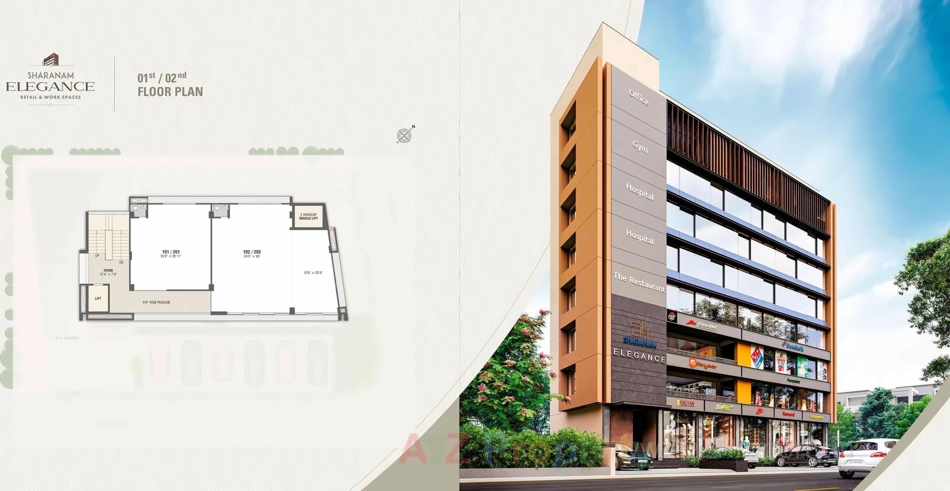 Layout of real estate project Sharanam Elegance located at Manipur, Ahmedabad, Gujarat