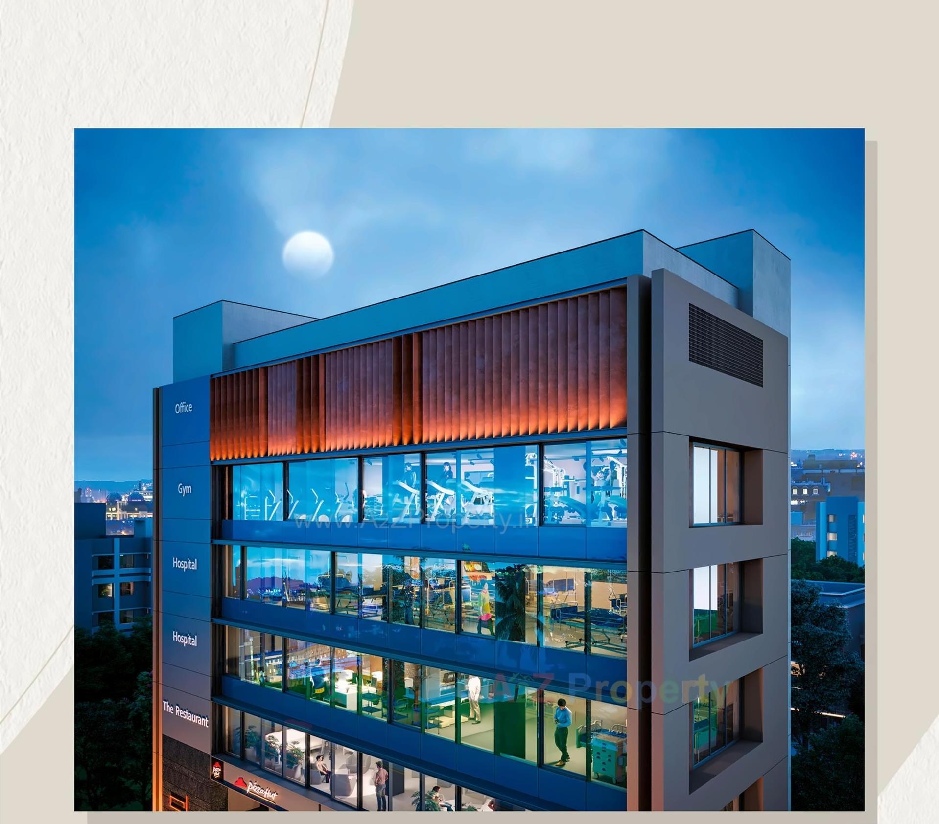 3D Elevation of real estate project Sharanam Elegance located at Manipur, Ahmedabad, Gujarat