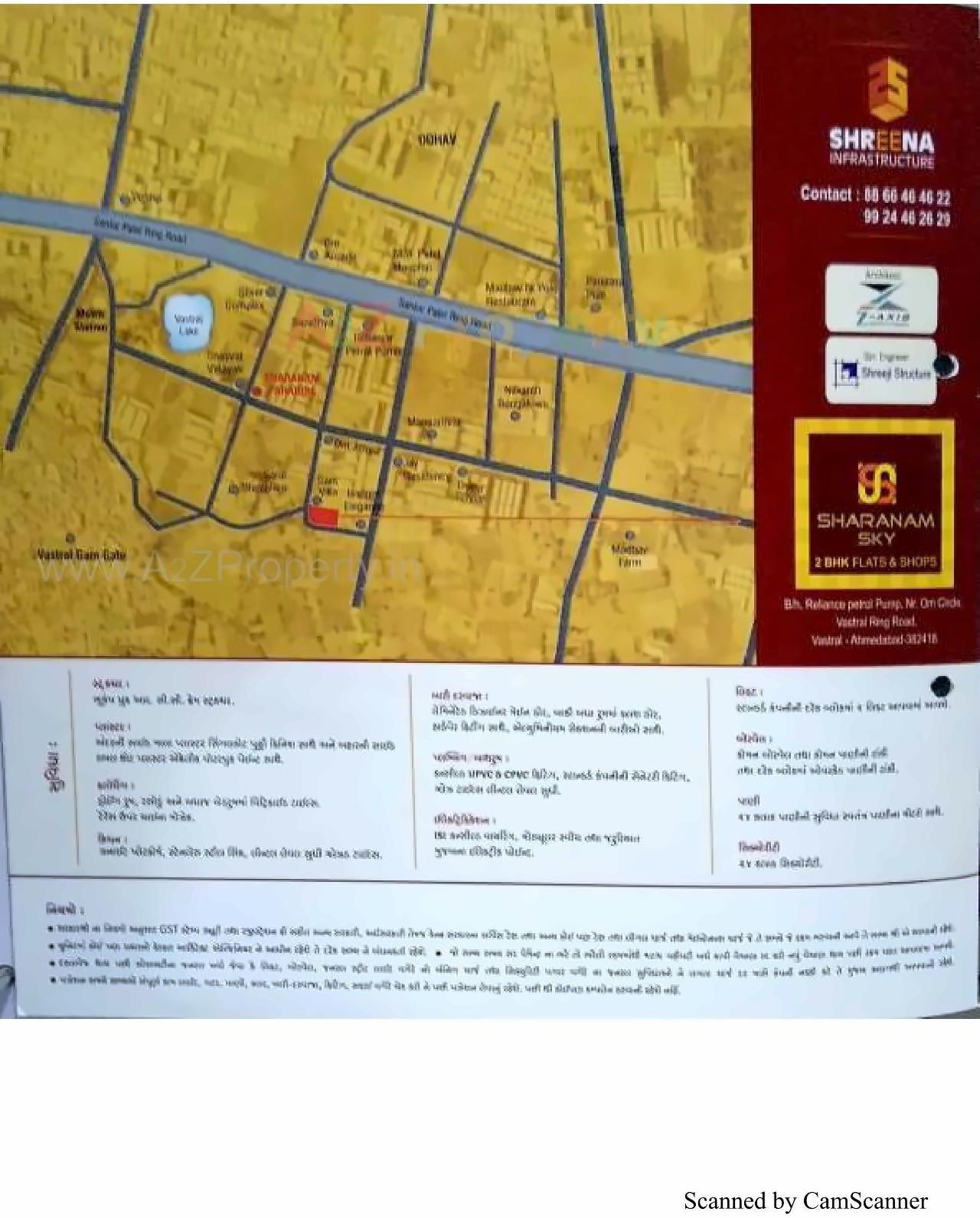  of real estate project Sharanam Sky Block A1+b located at Vastral, Ahmedabad, Gujarat