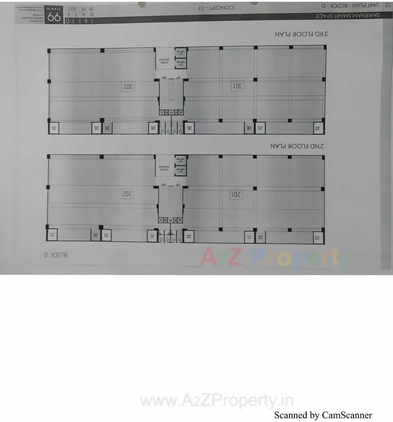 Layout of real estate project Sharanam Smart Space located at Mithipur, Ahmedabad, Gujarat