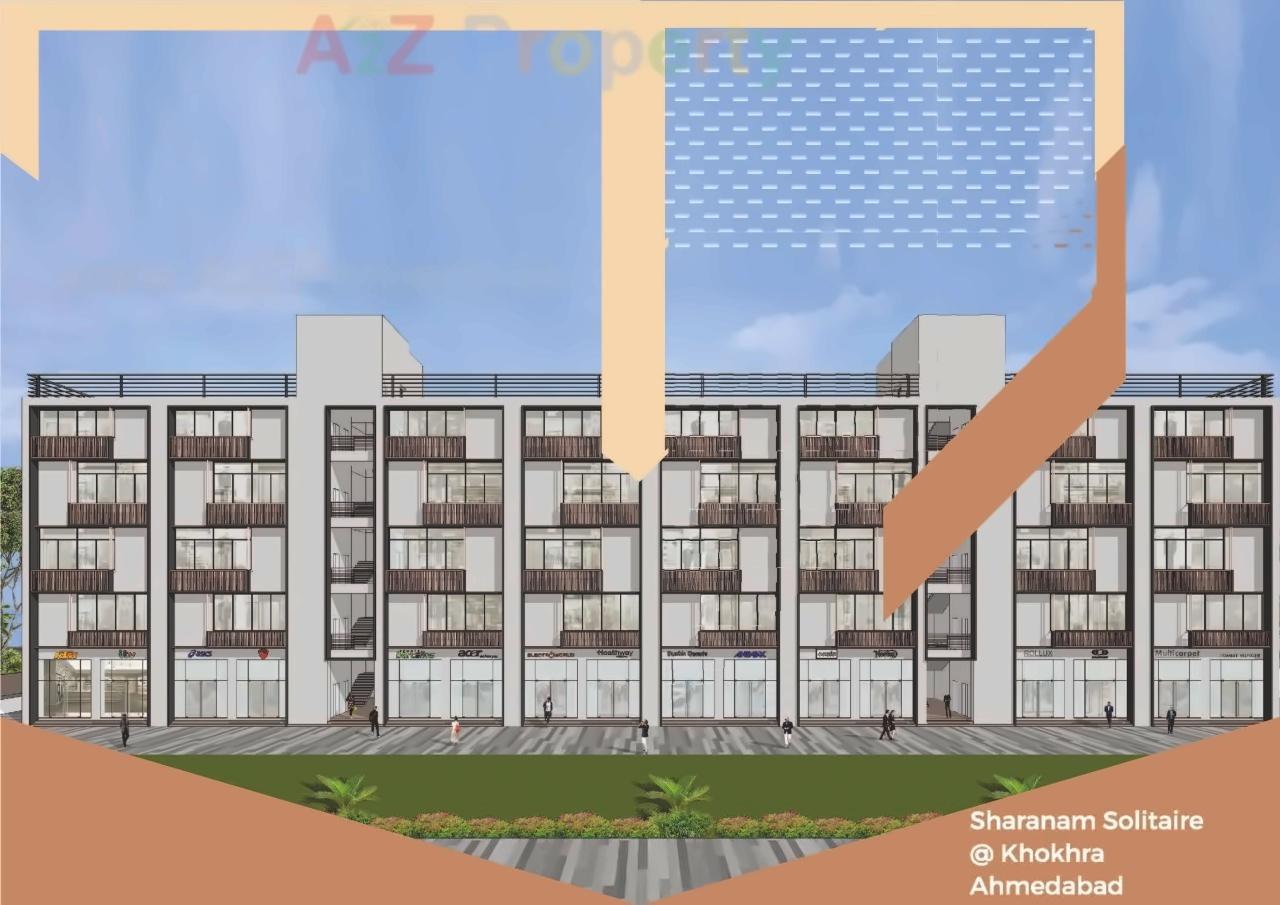 Layout of real estate project Sharanam Solitaire located at Mithipur, Ahmedabad, Gujarat