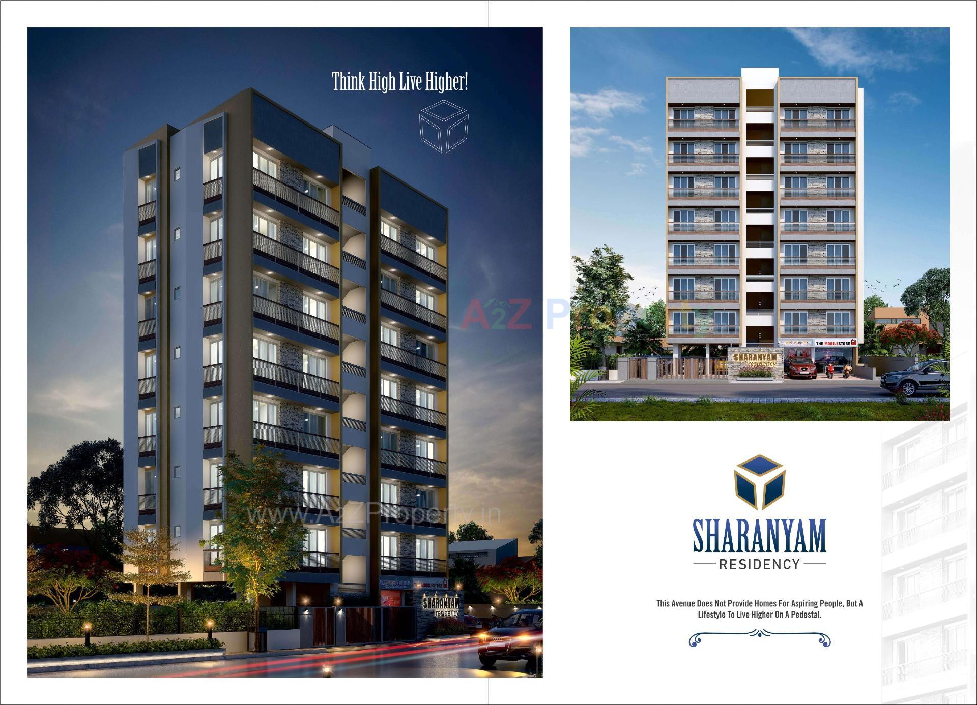 3D Elevation of real estate project Sharanyam Residency located at Bhadaj, Ahmedabad, Gujarat