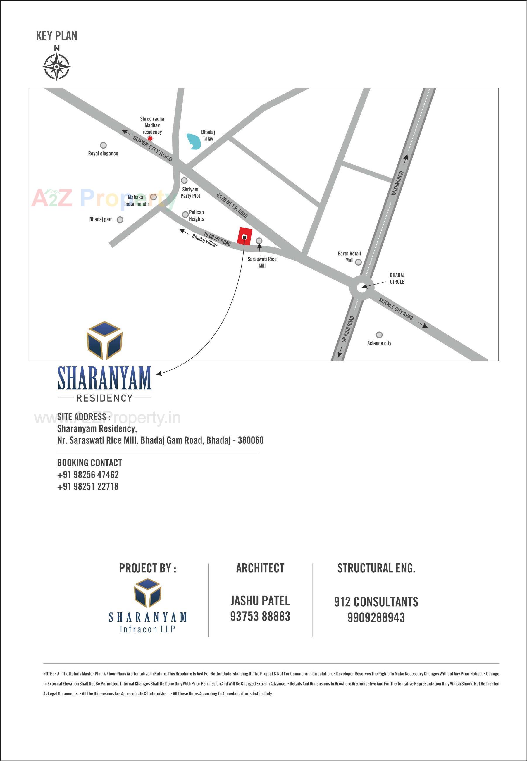  of real estate project Sharanyam Residency located at Bhadaj, Ahmedabad, Gujarat