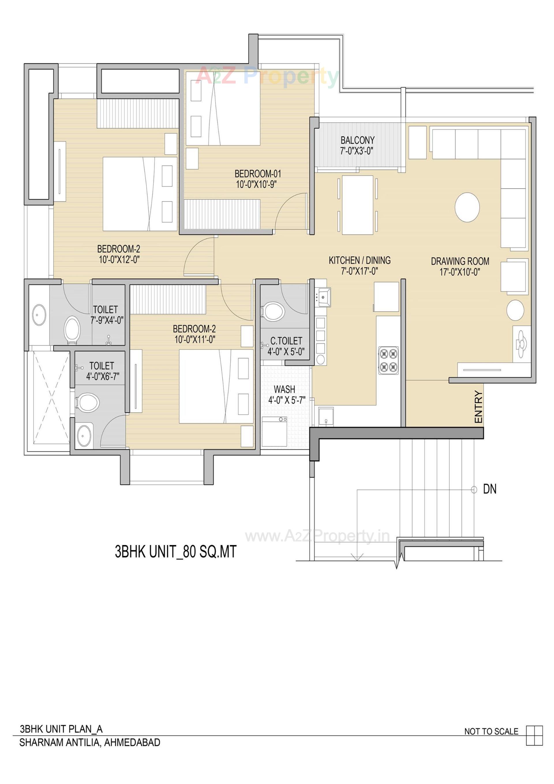 Layout of real estate project Sharnam Antlia located at Ramol, Ahmedabad, Gujarat