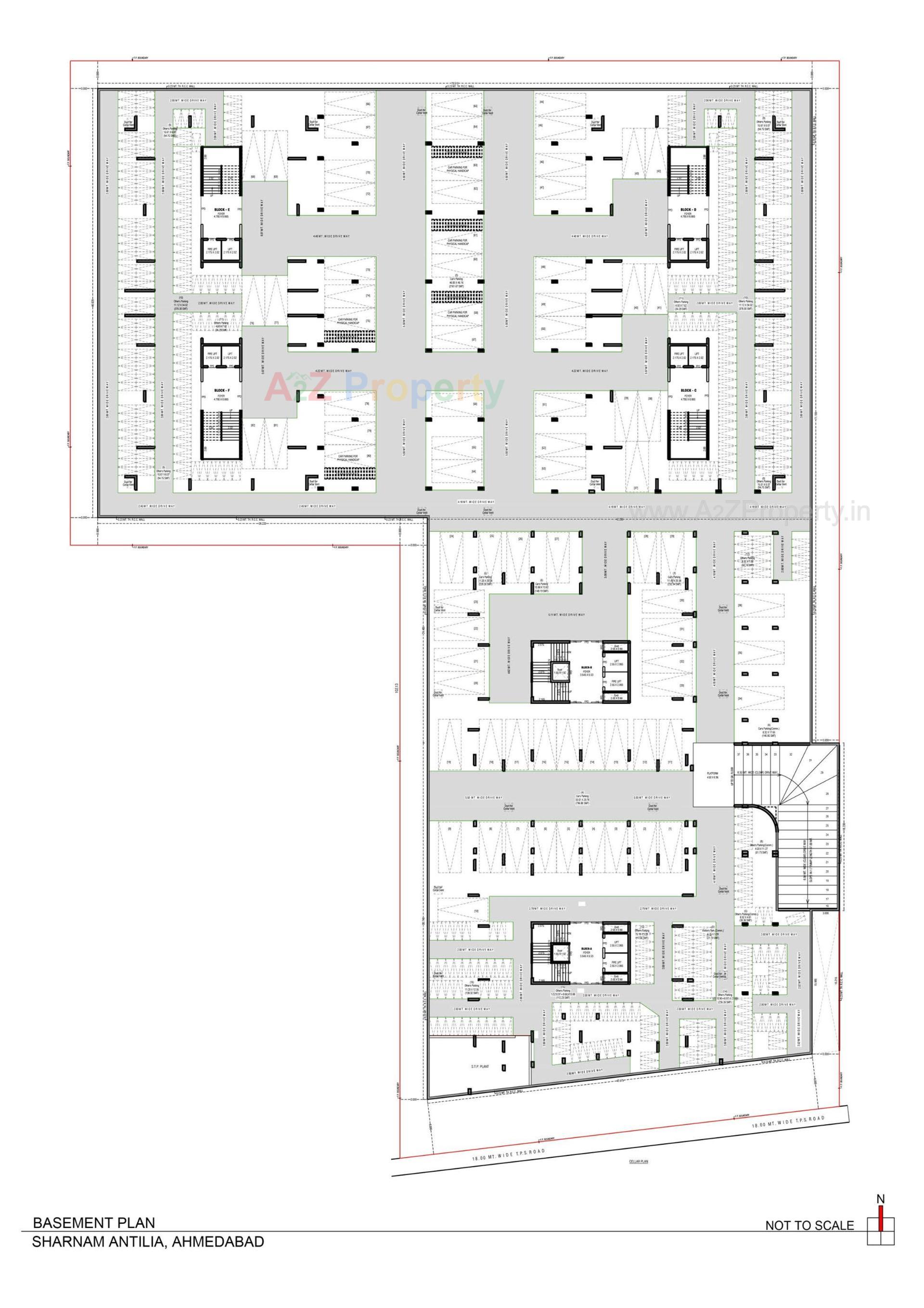 Layout of real estate project Sharnam Antlia located at Ramol, Ahmedabad, Gujarat