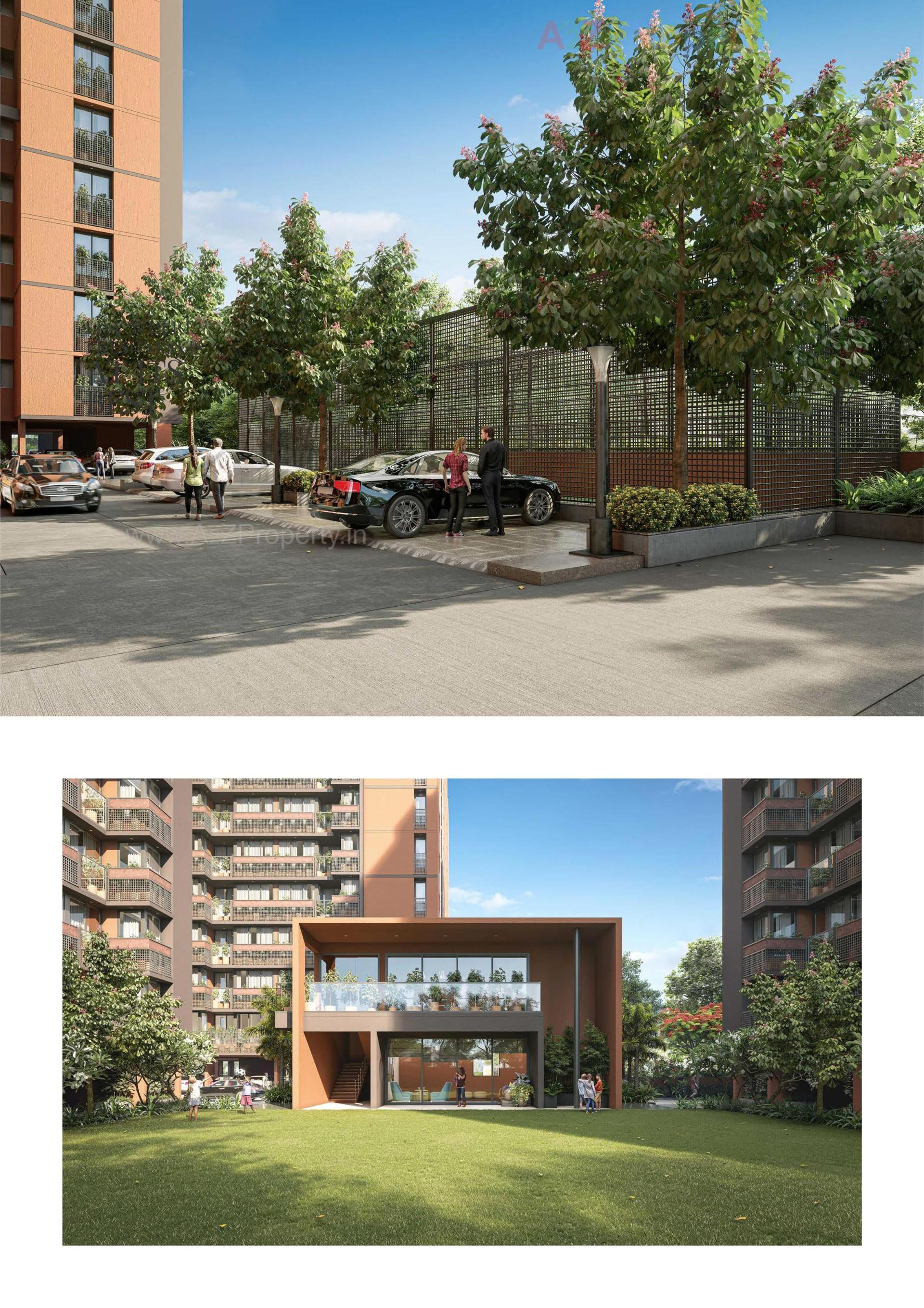 3D Elevation of real estate project Sharnam Antlia located at Ramol, Ahmedabad, Gujarat