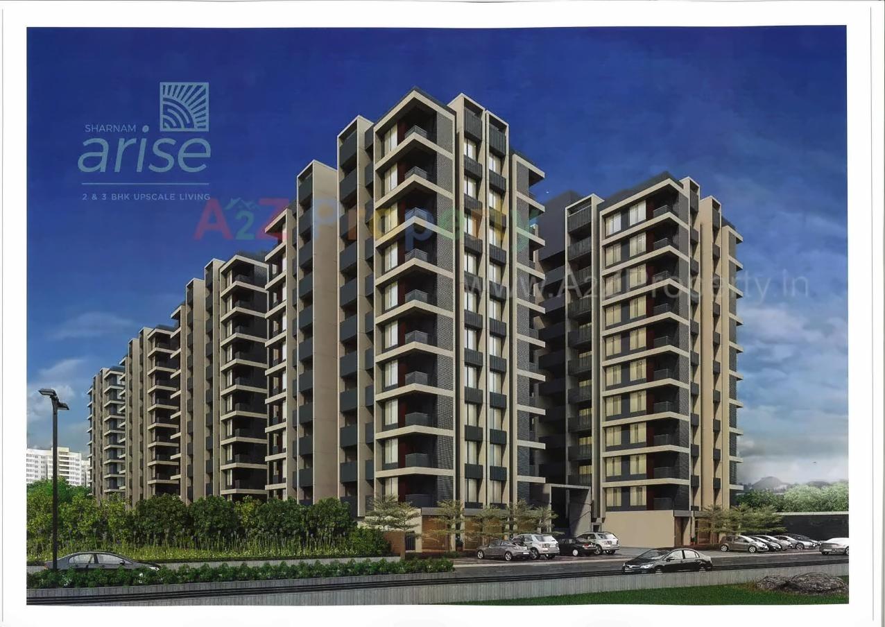 3D Elevation of real estate project Sharnam Arise located at Vatva, Ahmedabad, Gujarat