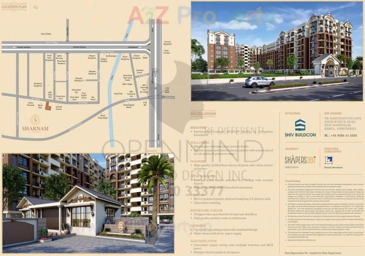  of real estate project Sharnam Elegance located at Ramol, Ahmedabad, Gujarat