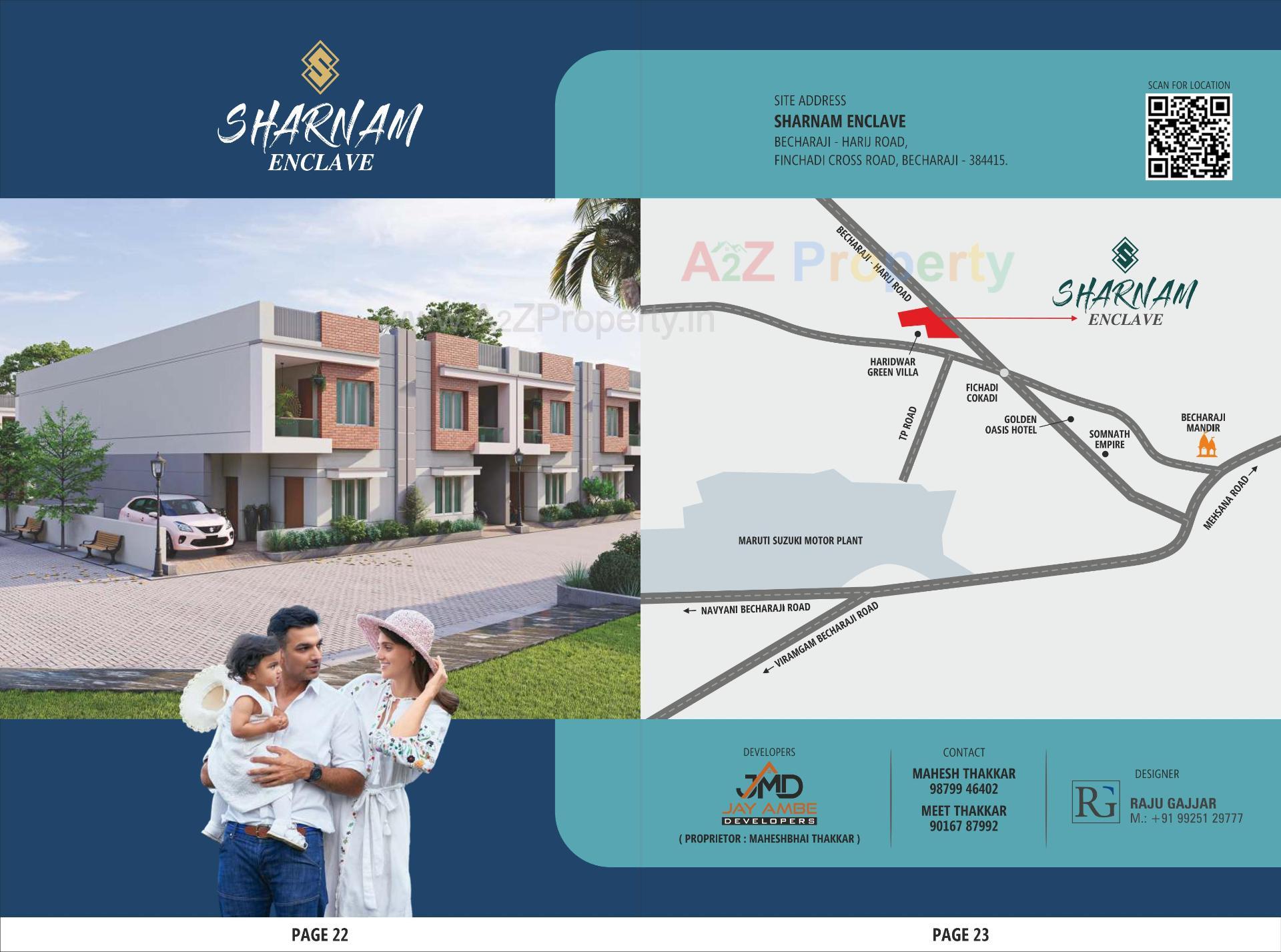  of real estate project Sharnam Enclave located at Hansalpur, Ahmedabad, Gujarat